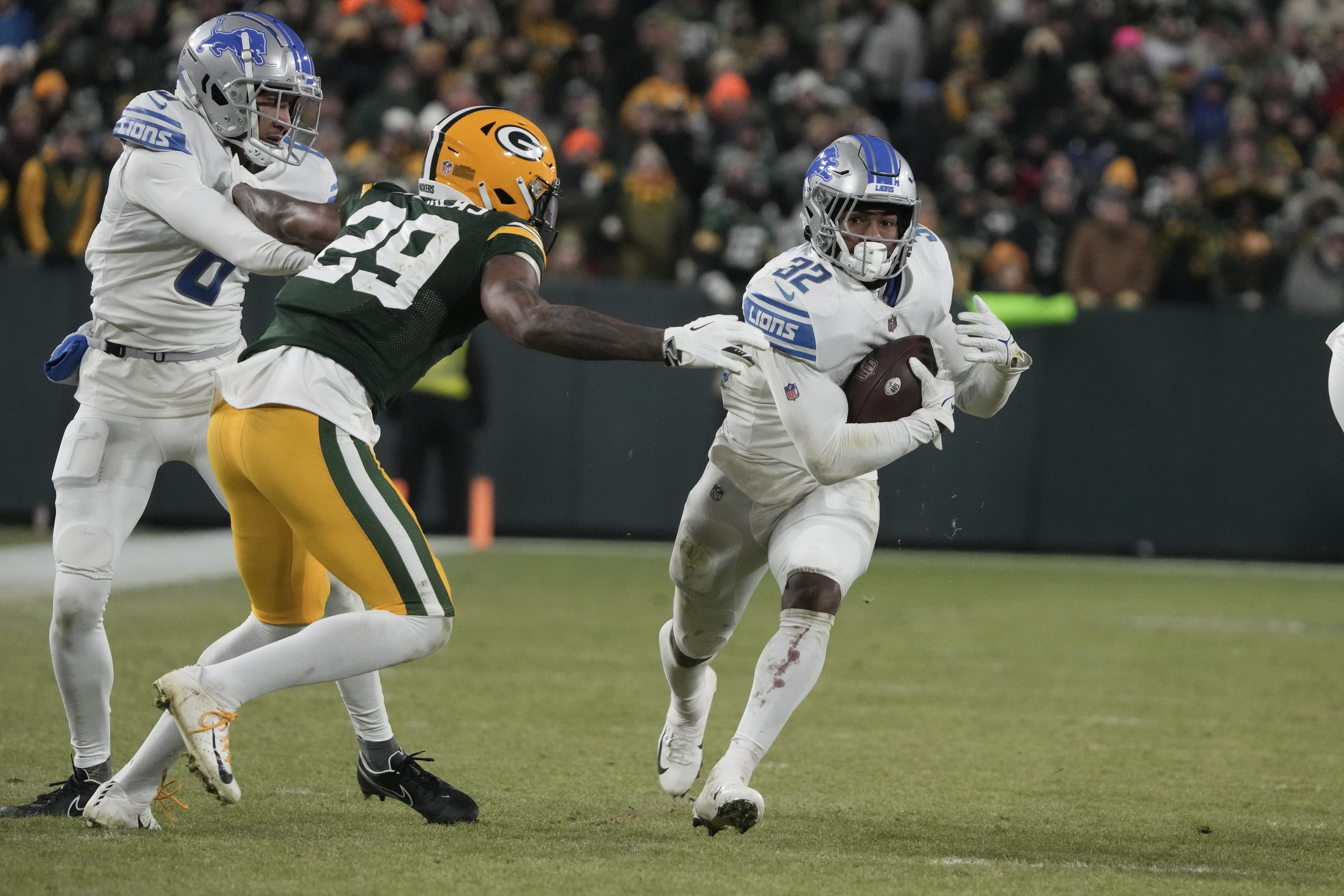 Watch: Lions rookies Kerby Joseph and Aidan Hutchinson pick off