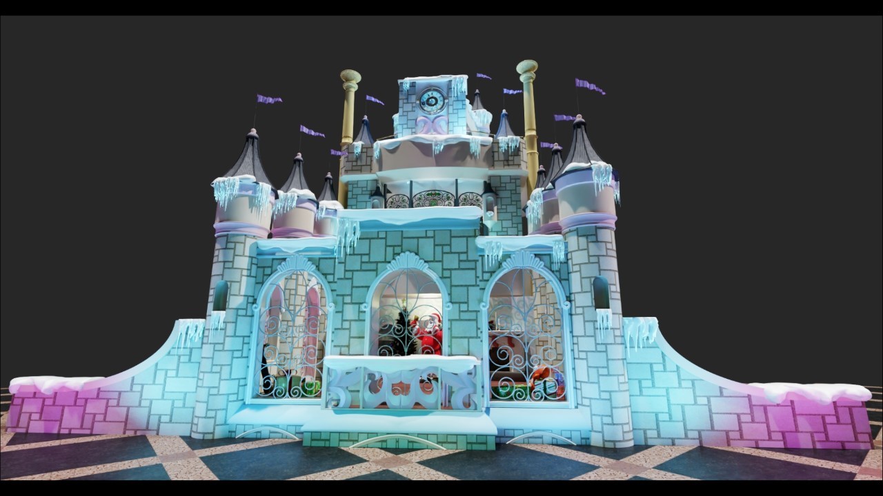 Santa's Castle - Somerset Collection - Troy, MI - Holiday Displays on