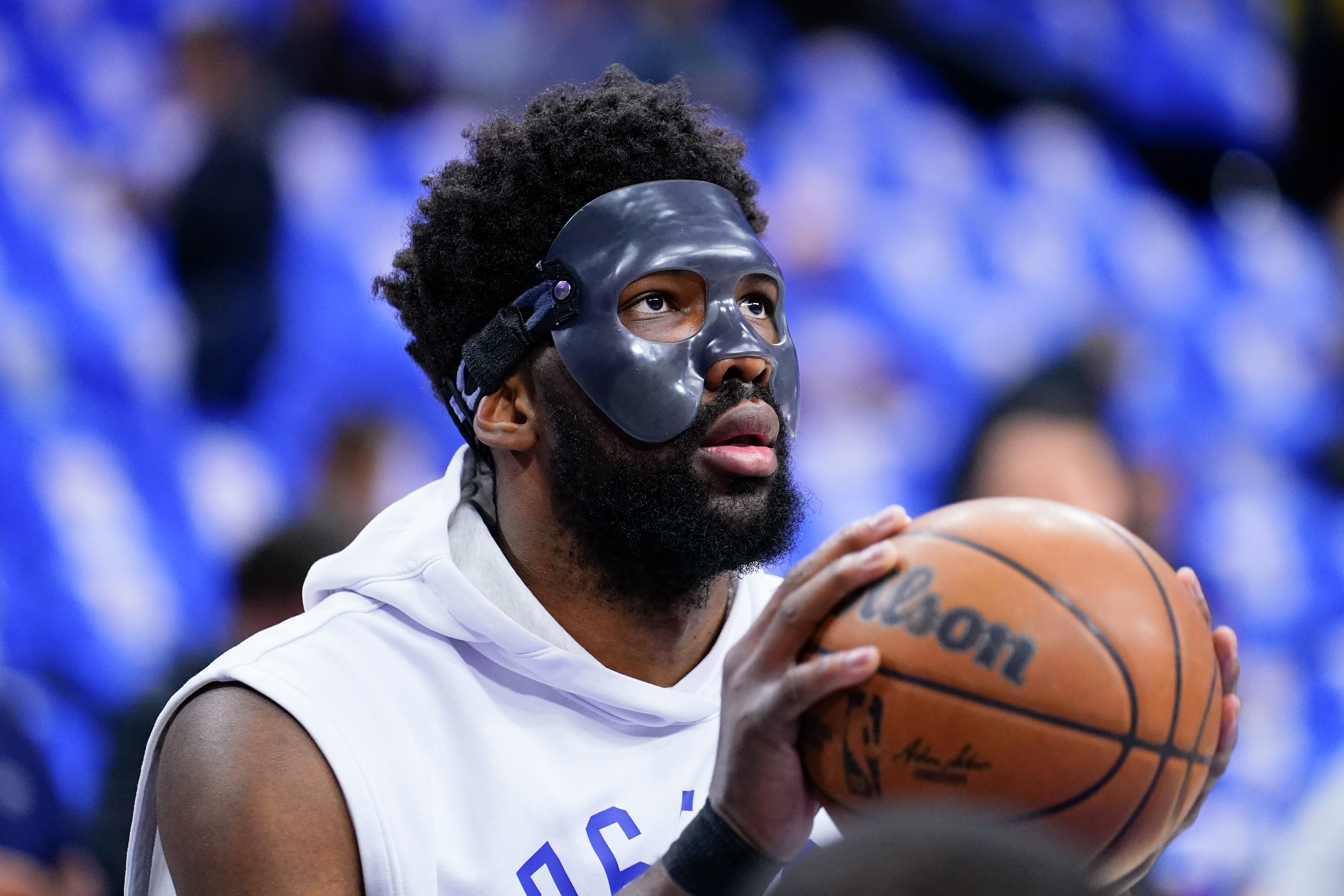 Joel Embiid on X: “No one cared who I was until I put on the mask”. The  Phantom of The Process  / X