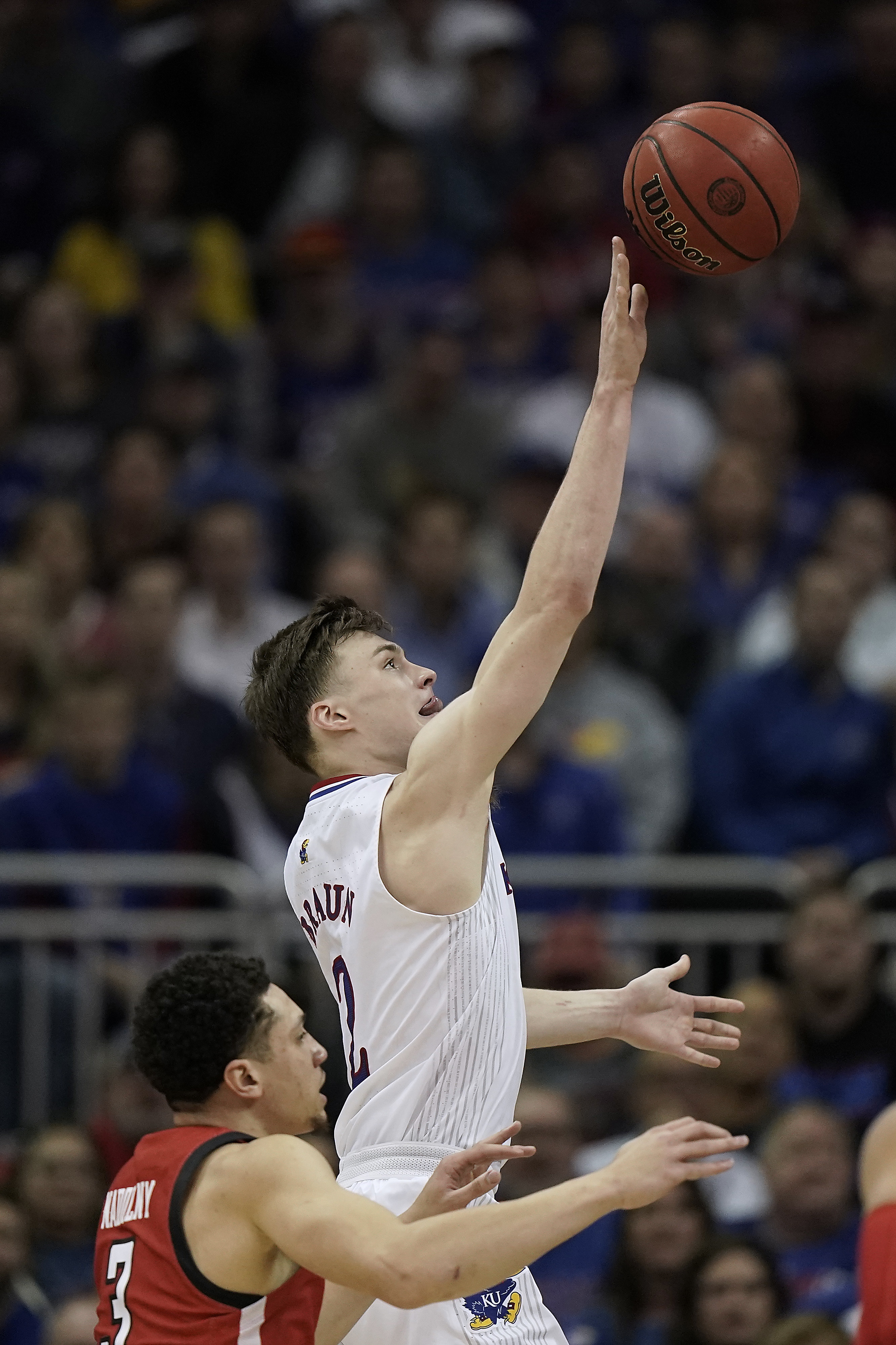 Braun's go-ahead three lifts No. 7 KU over Oklahoma