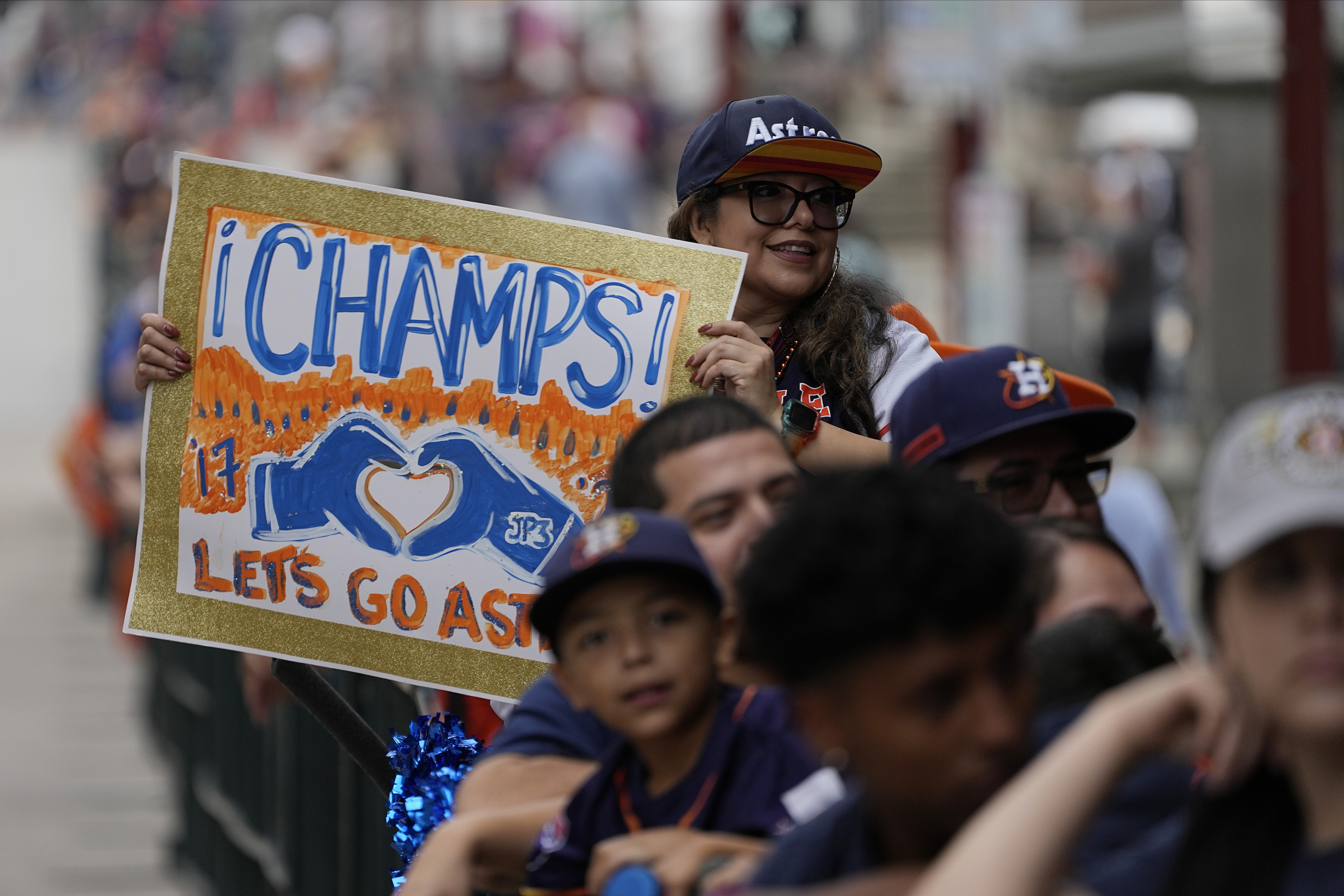 Meet the Astros fan already in line for the World Series victory parade