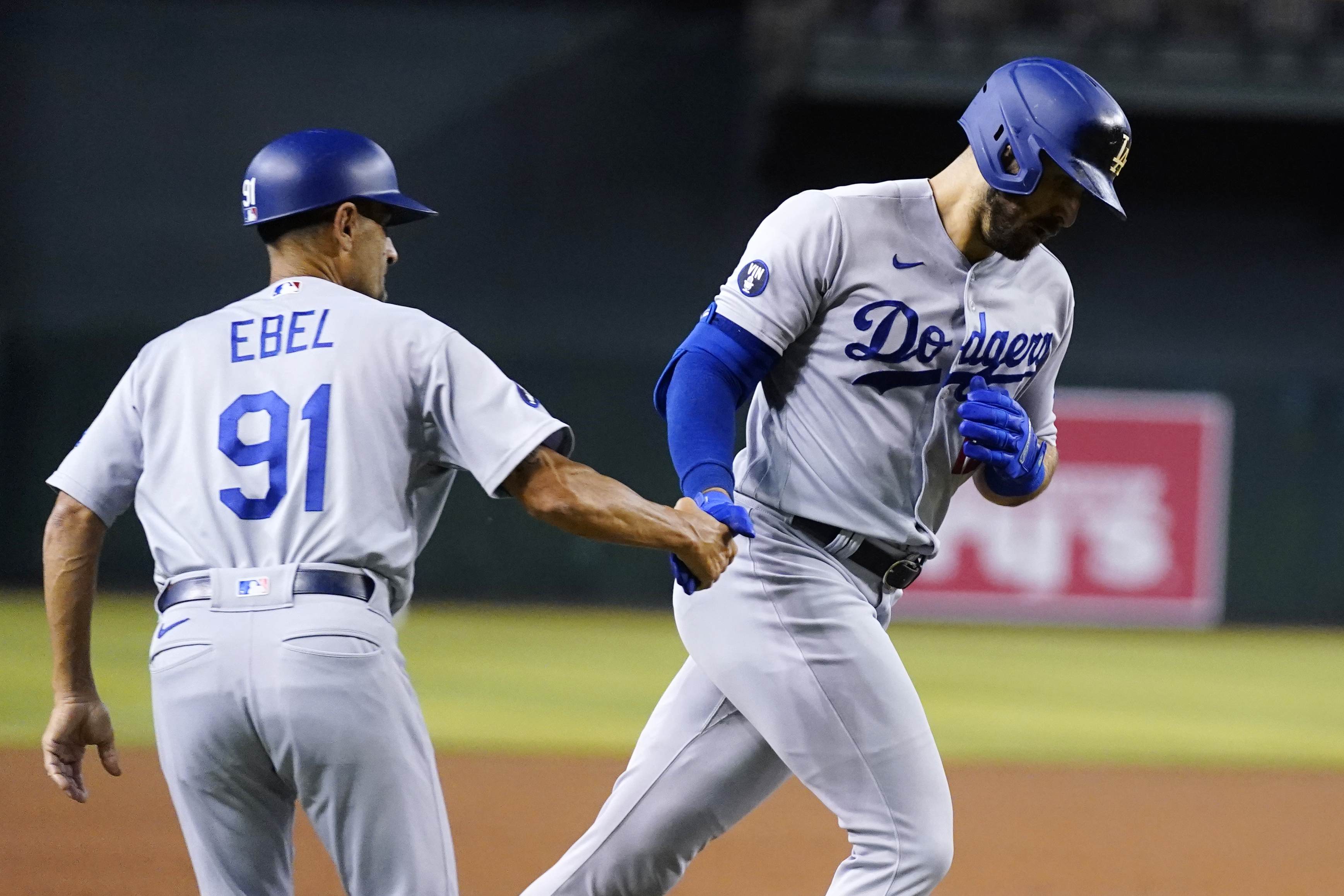 Kershaw, Dodgers win another NL West title, blank D-backs