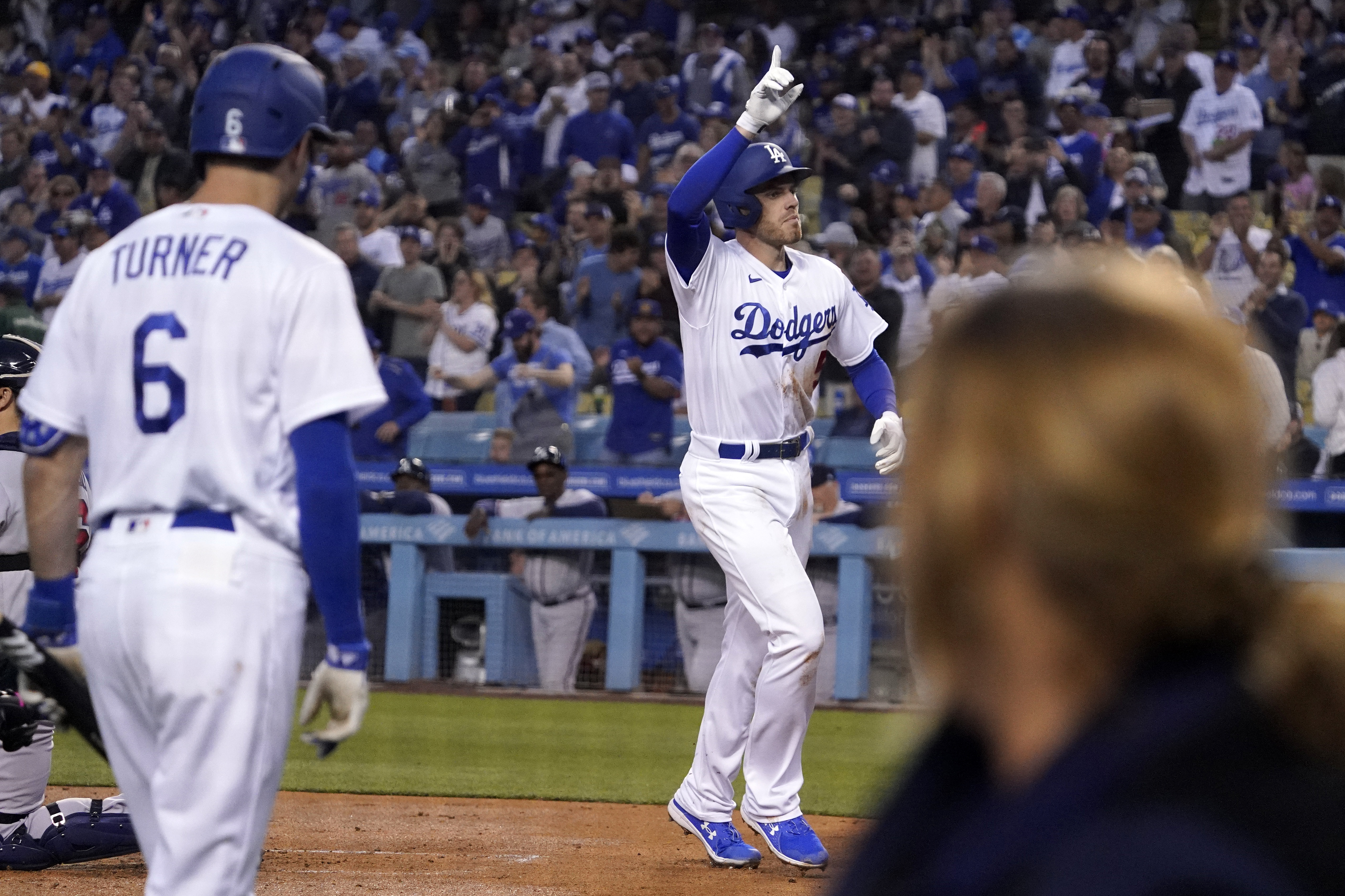 Freddie Freeman FIRST LOOK In A DODGER Uniform Homers For A HOLLYWOOD  Ending 