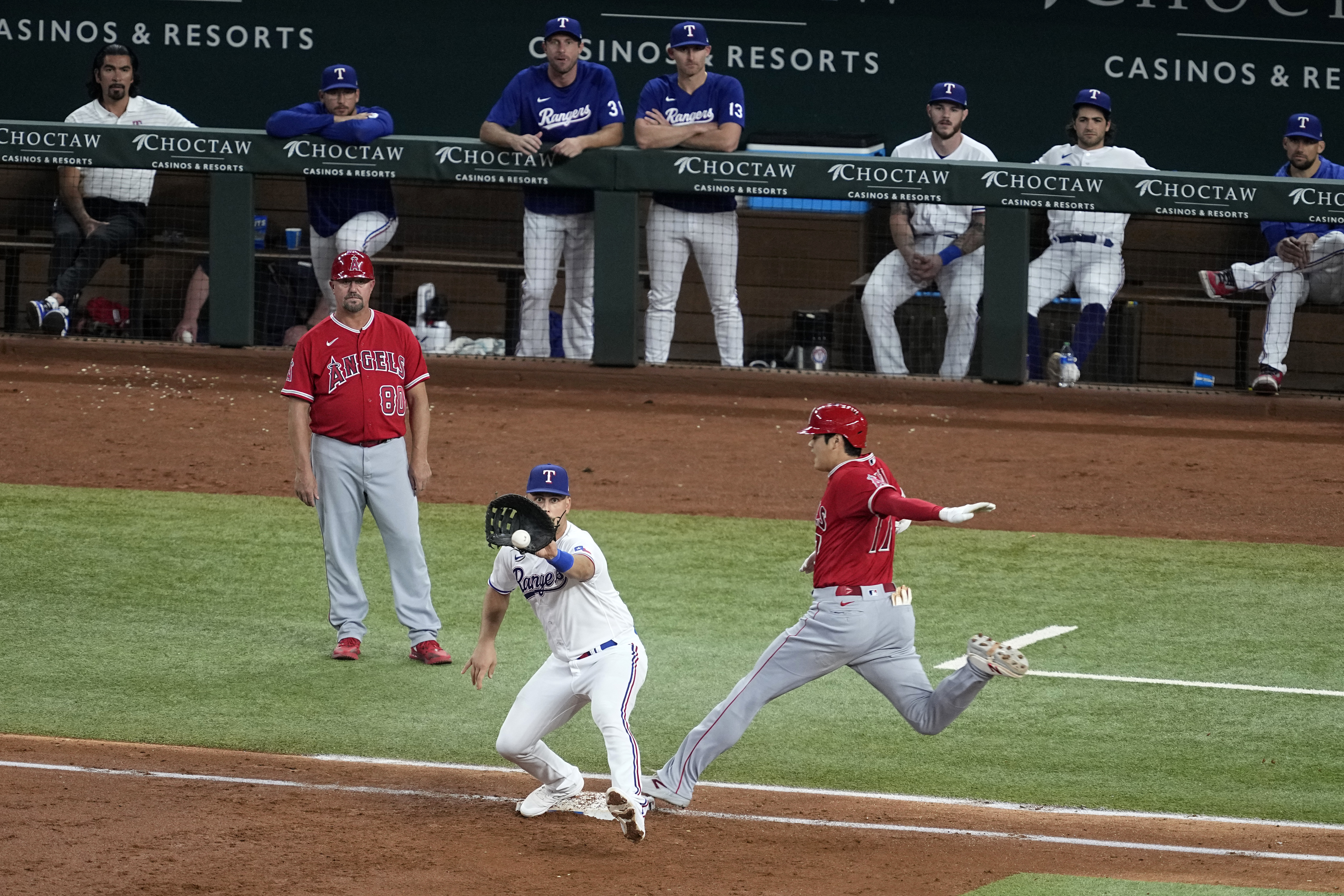 Detmers takes no-hitter into 8th inning, Ohtani hits 42nd homer as Angels  beat Rangers 2-0