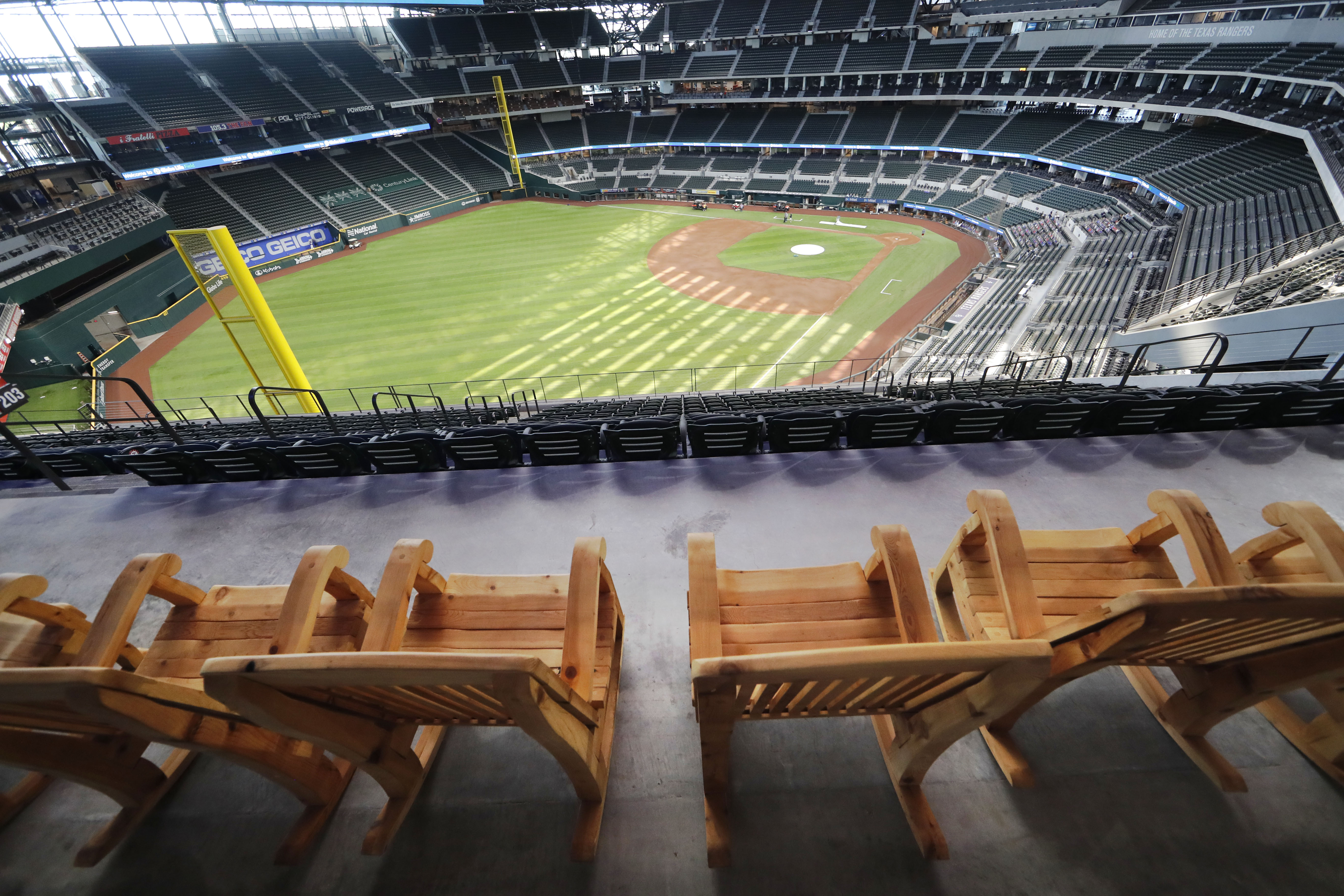 rocking ballpark chairs