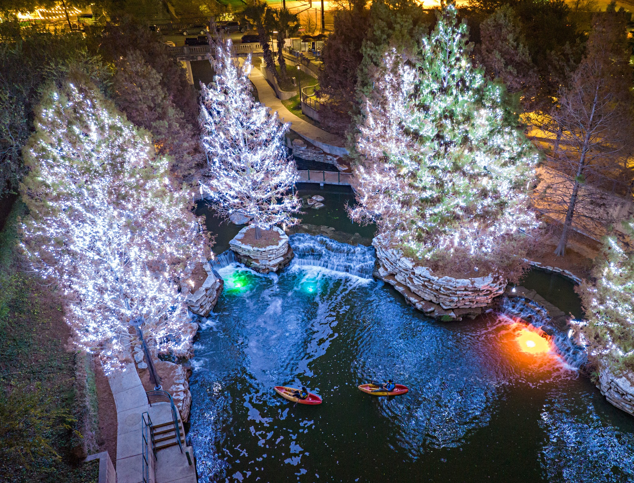 Christmas Lights On The Riverwalk San Antonio Shelly Lighting