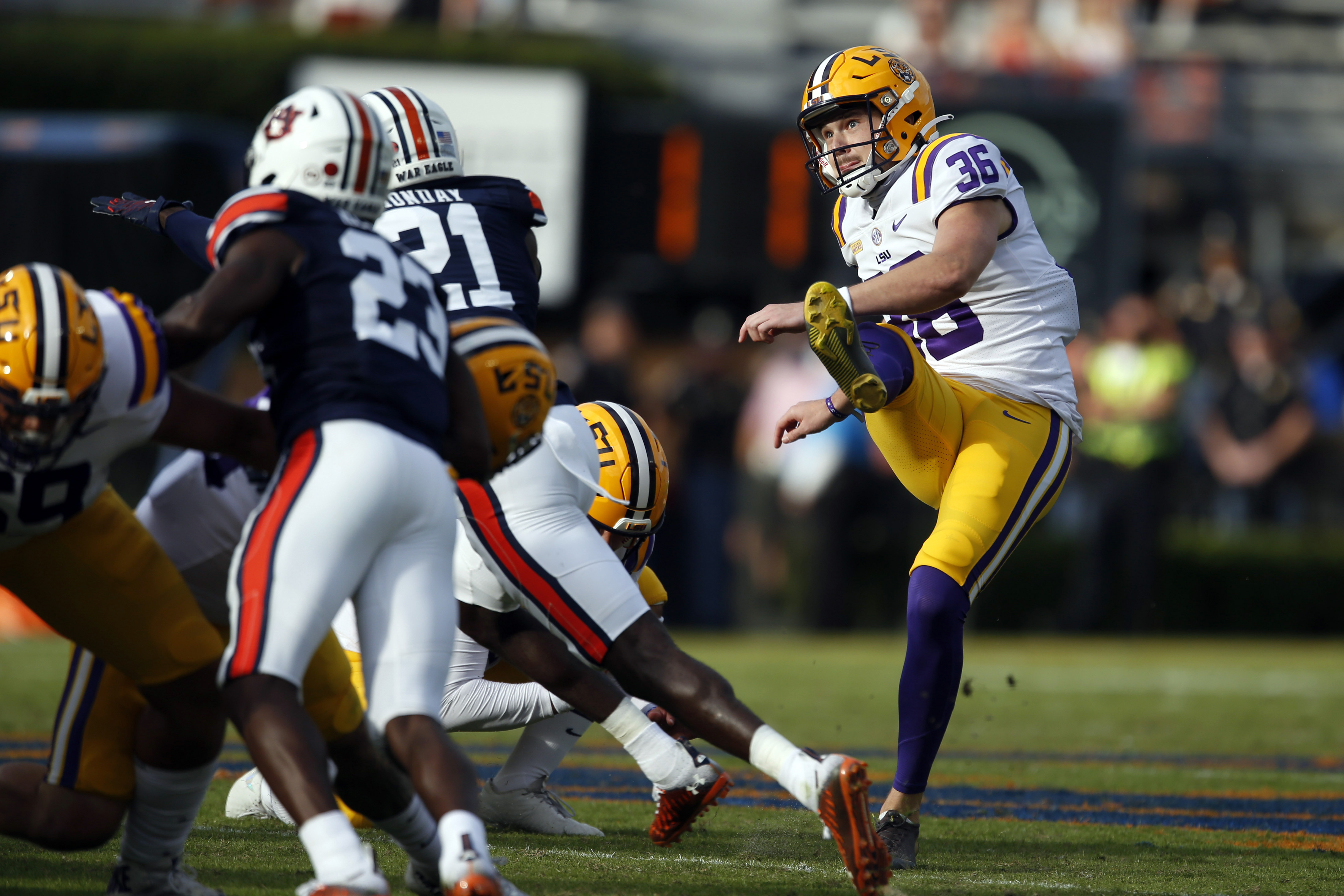 Cade York: Grade the Browns' pick of the LSU kicker in NFL Draft