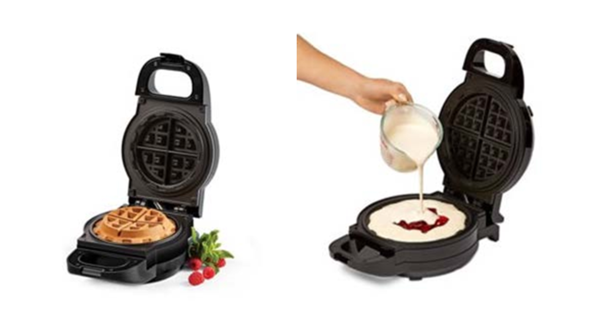 Dash Mini Pizzelle Maker in Red Metallic