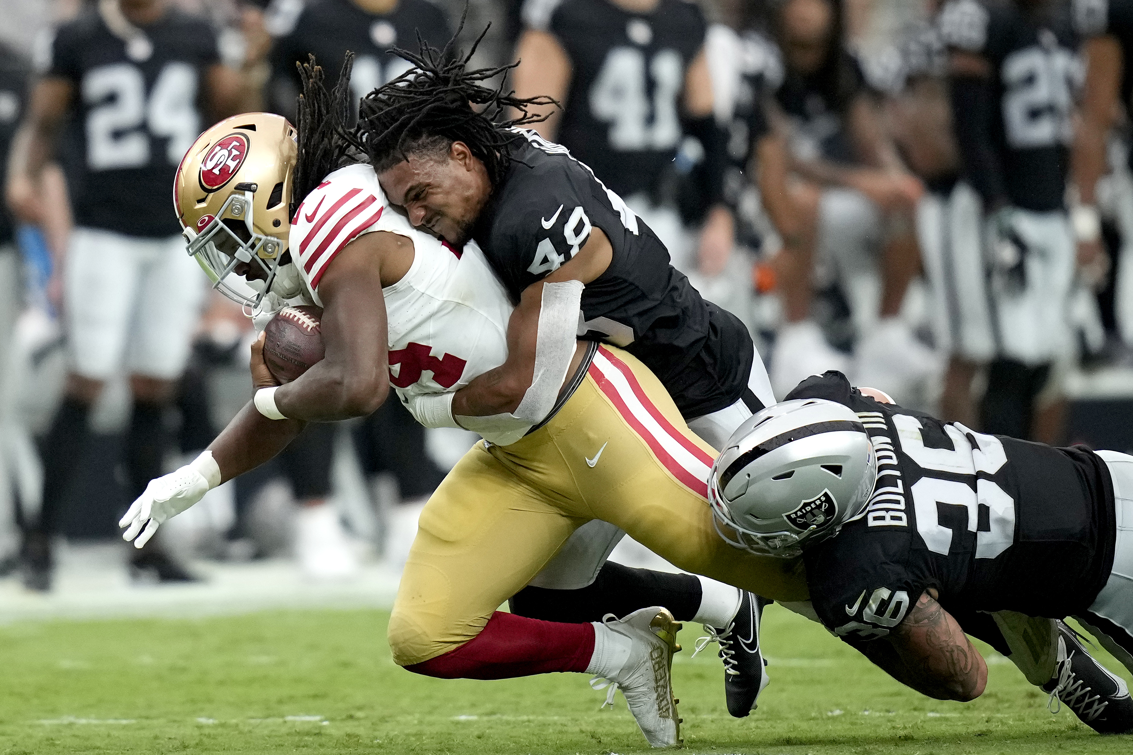 The 49ers escape Las Vegas with an OT win, National Football League, Las  Vegas, San Francisco 49ers