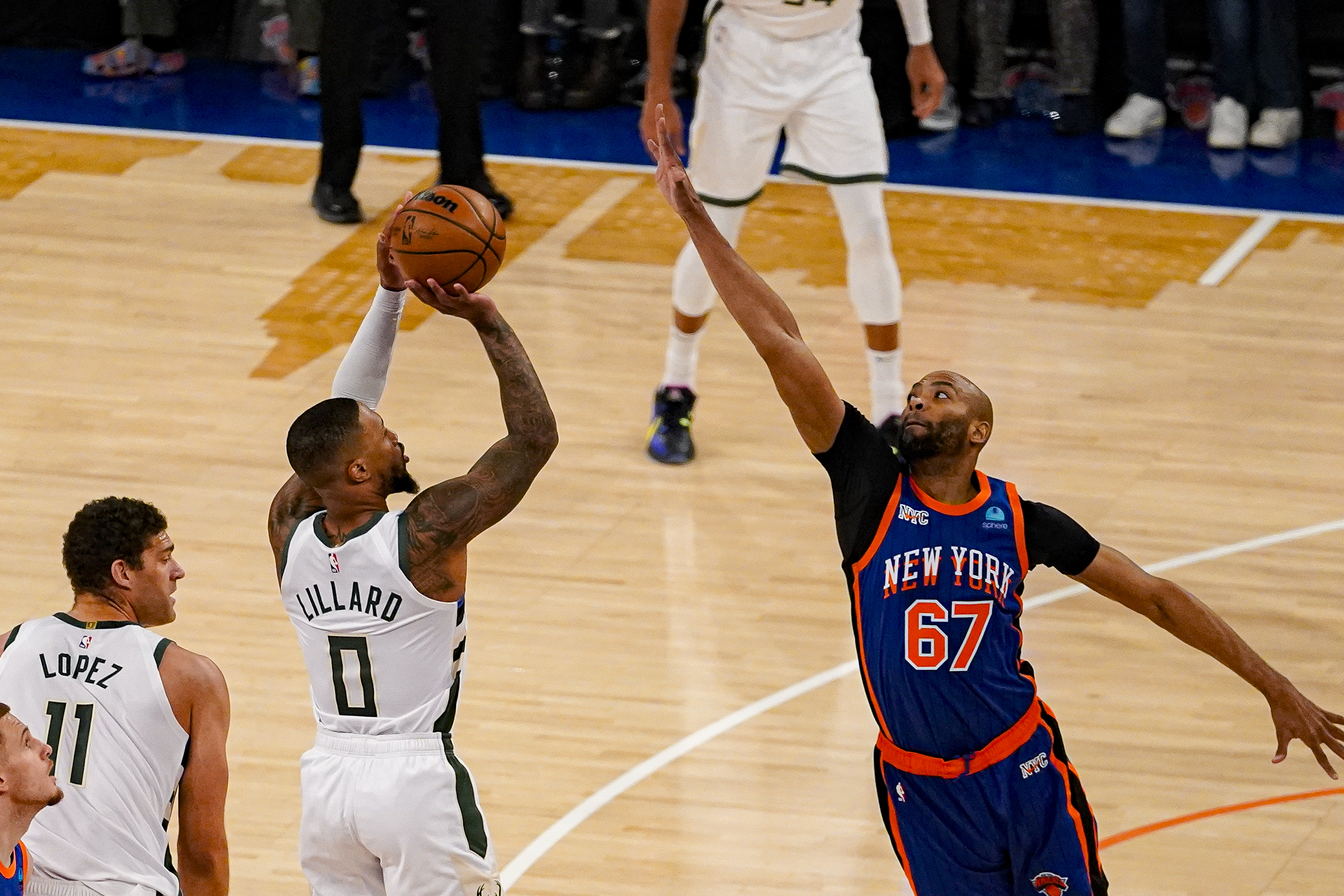 Bucks beat the Knicks again in a one-sided series, with the teams