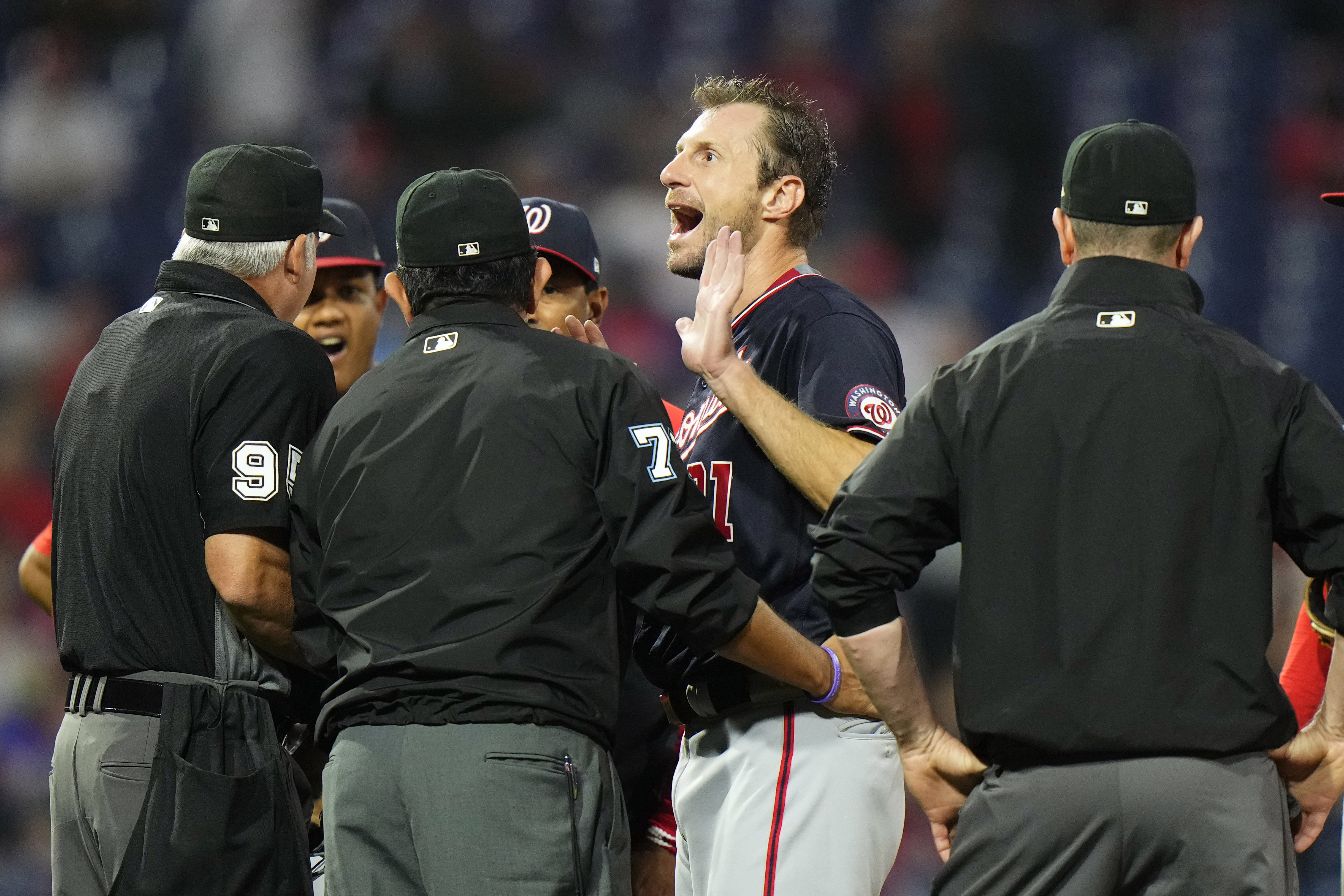 Frustrated Baseball League Max Scherzer GIF