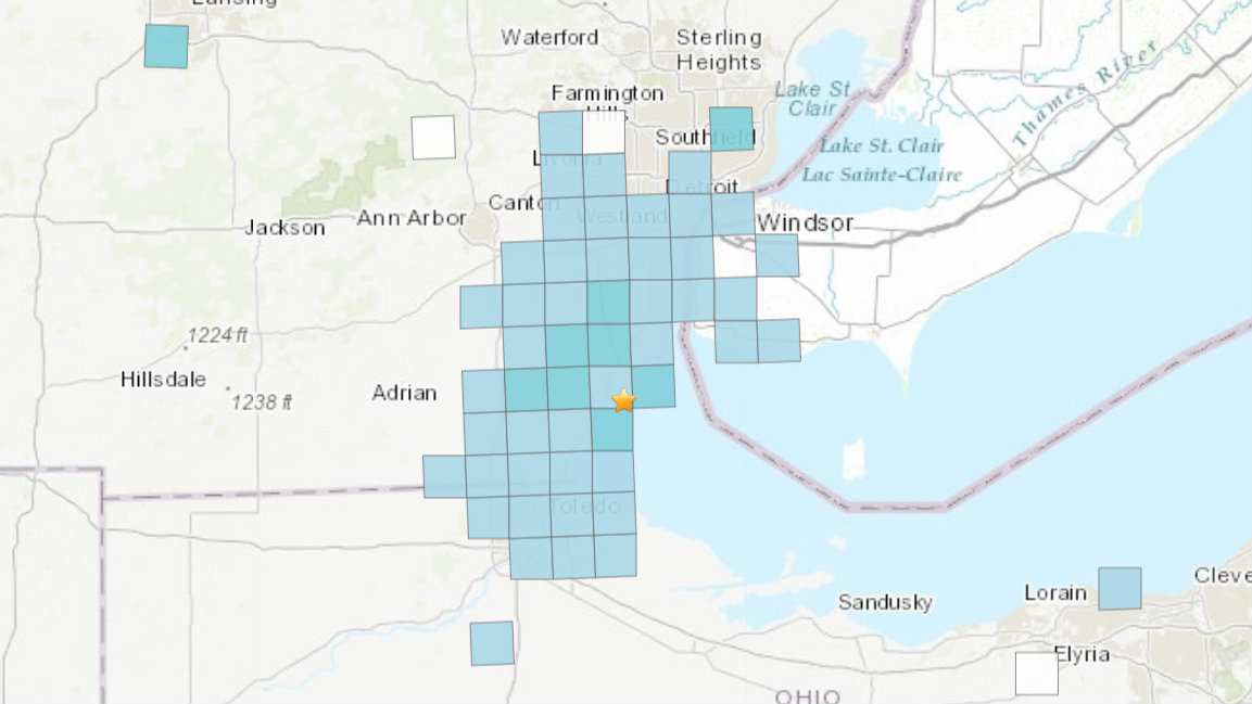 Earthquake felt in and around Canton