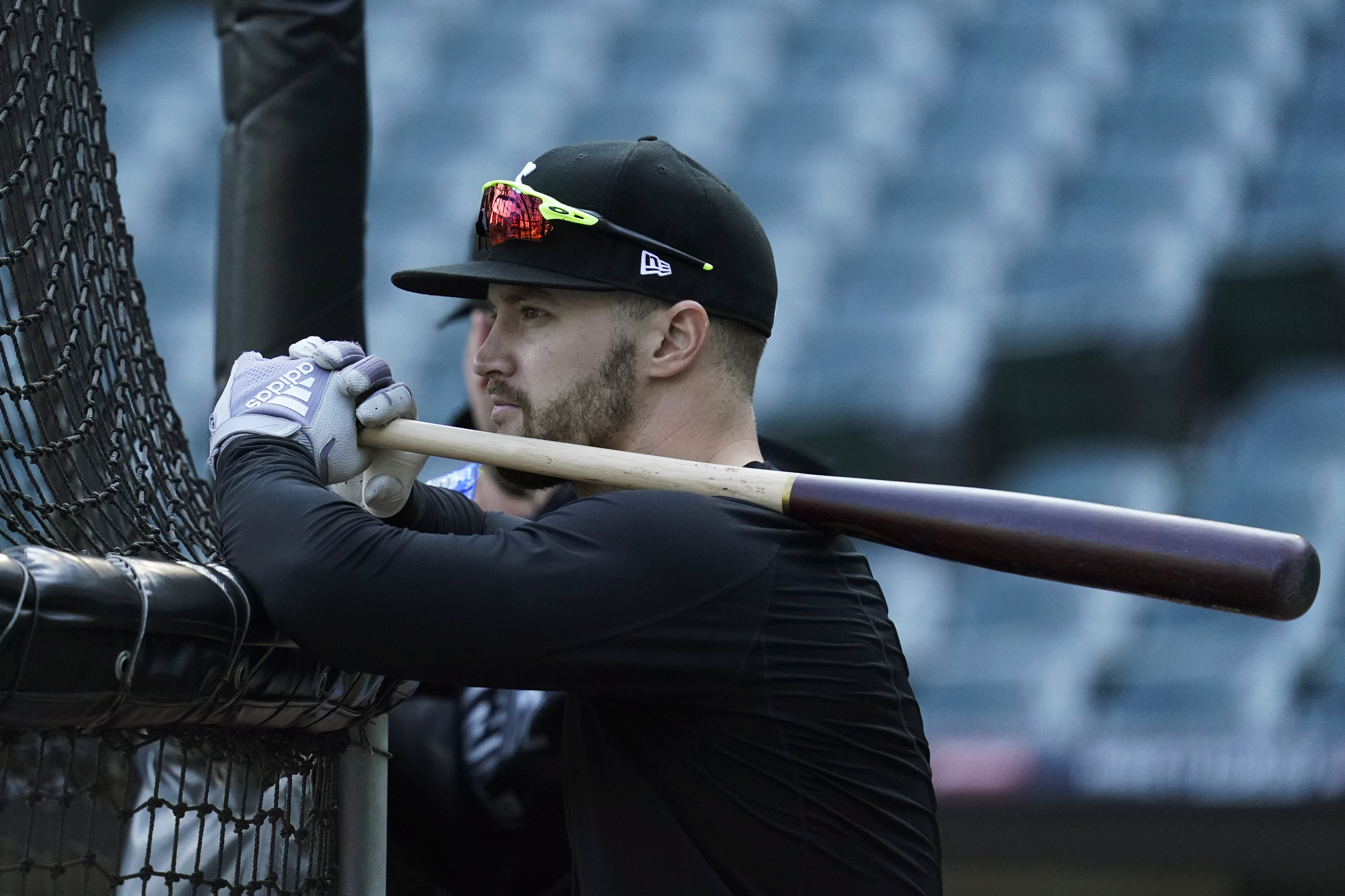 Chicago White Sox starting pitcher Dylan Cease throws to a Houston Astros  batter during the first inning of a baseball game in Chicago, Friday, July  16, 2021. (AP Photo/Nam Y. Huh Stock