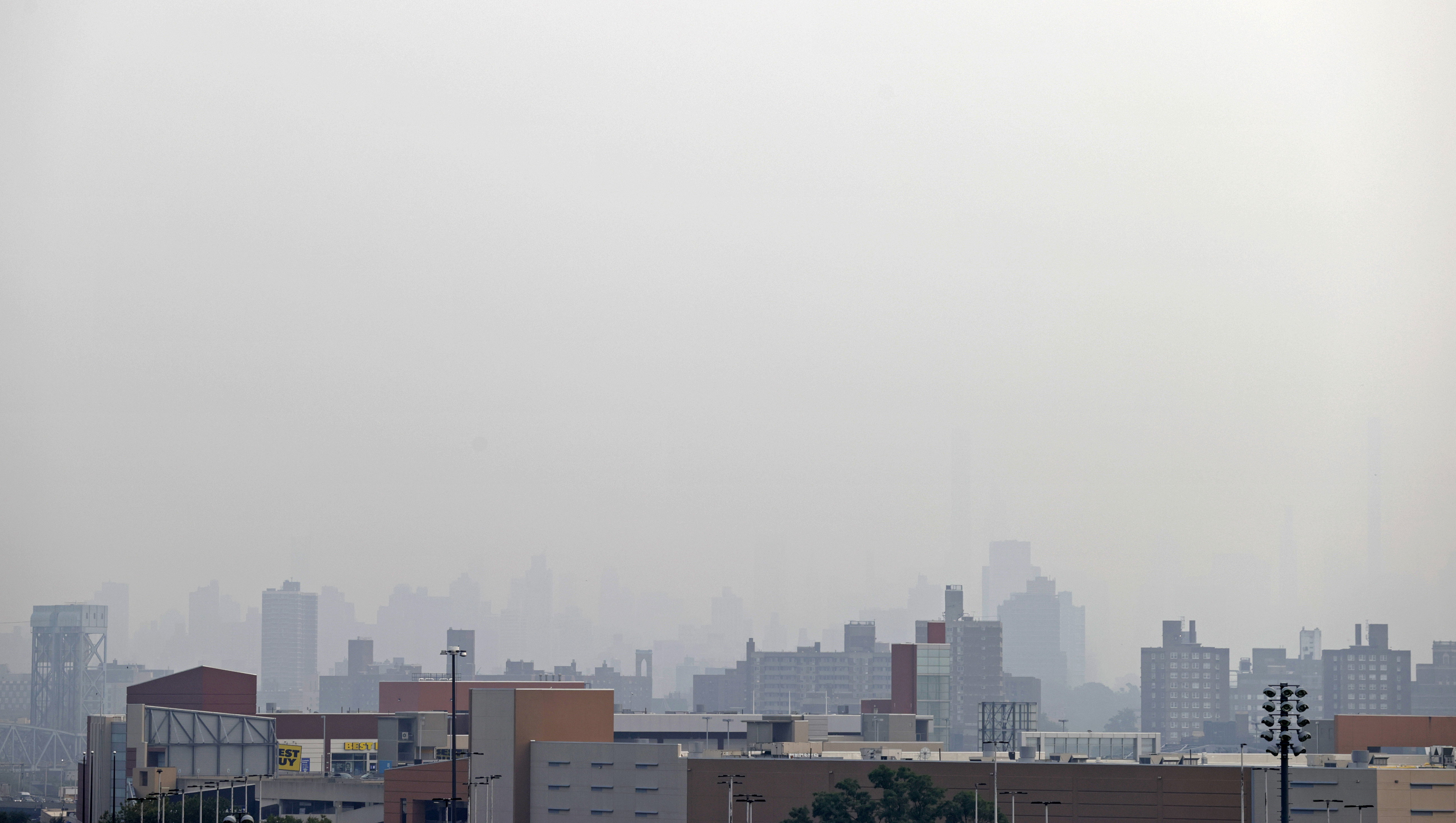 Yankee Stadium looks like Mars as wildfire smoke smothers NYC