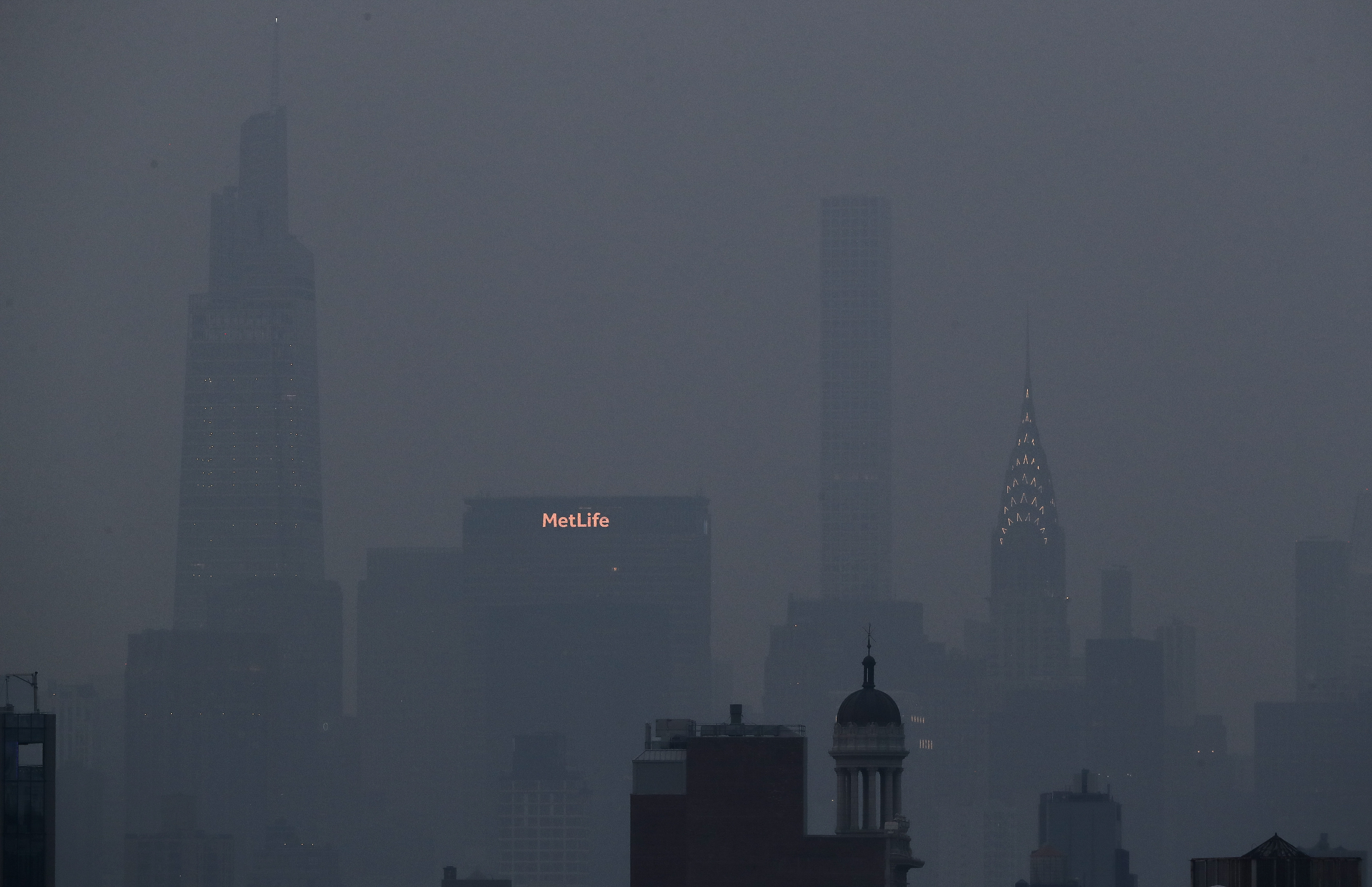 Yankee Stadium looks like Mars as wildfire smoke smothers NYC