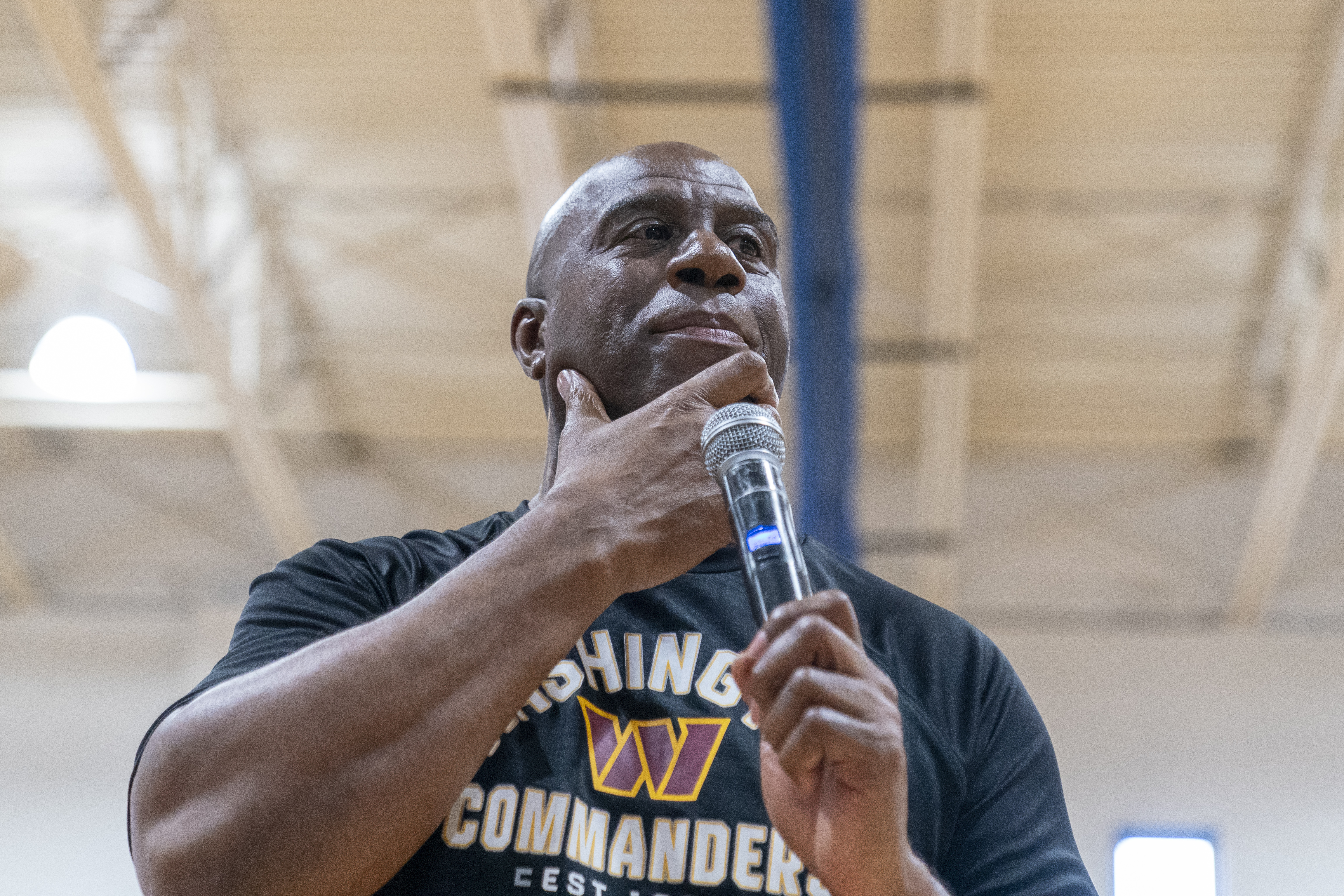 Magic Johnson, Josh Harris and other new Commanders owners introduce  themselves to Washington fans, National Sports