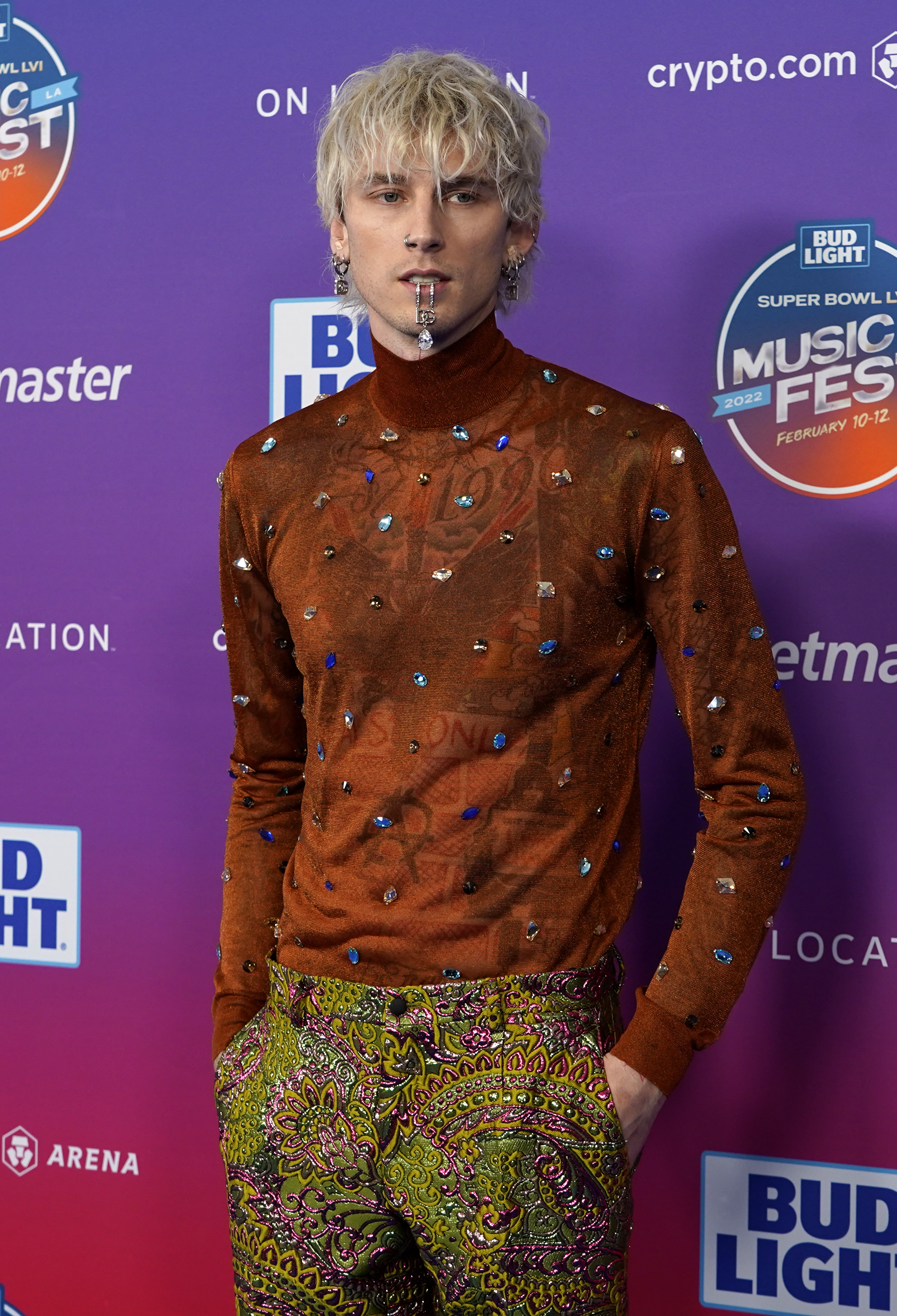 Halsey arrives at day one of the Bud Light Super Bowl Music Fest on  Thursday, Feb. 10, 2022, at Crypto.com Arena in Los Angeles. (AP  Photo/Chris Pizzello Stock Photo - Alamy