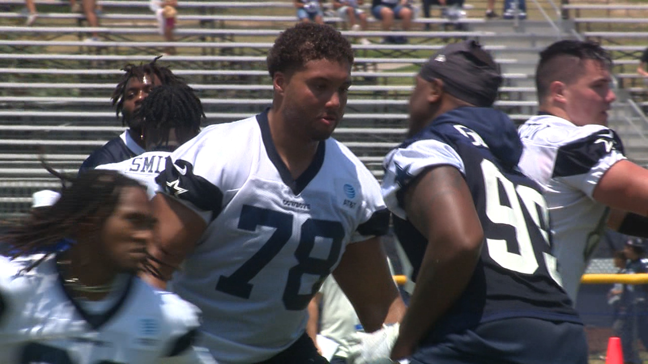 'Our enforcer': Cibolo's Terence Steele showcasing huge strides in third  year with Cowboys