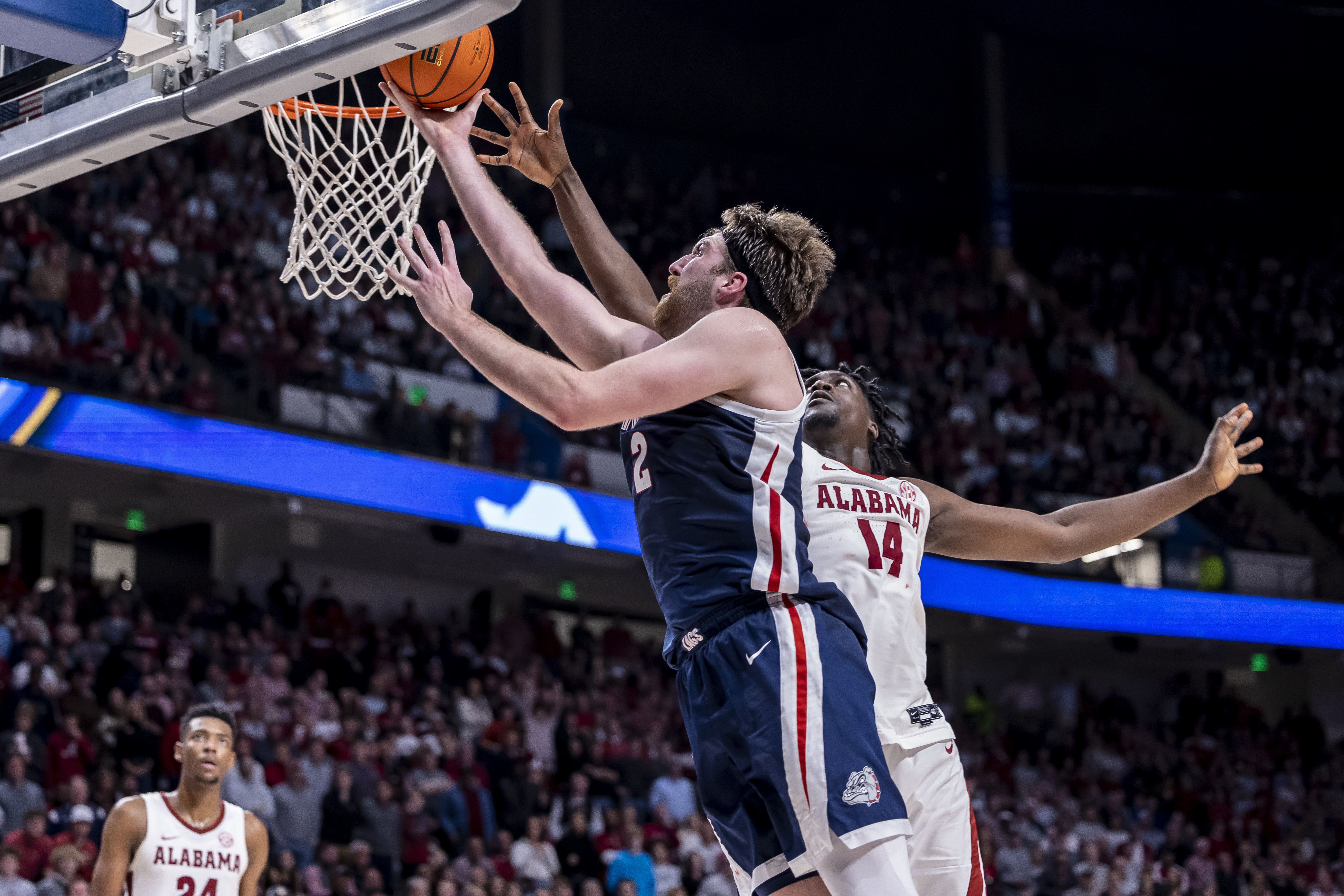 No. 16 Alabama takes down No. 3 Gonzaga 91-82