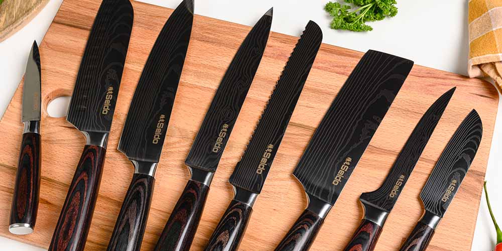 Japanese Master Chef Knife Set, 5-Pieces, Seido Knives