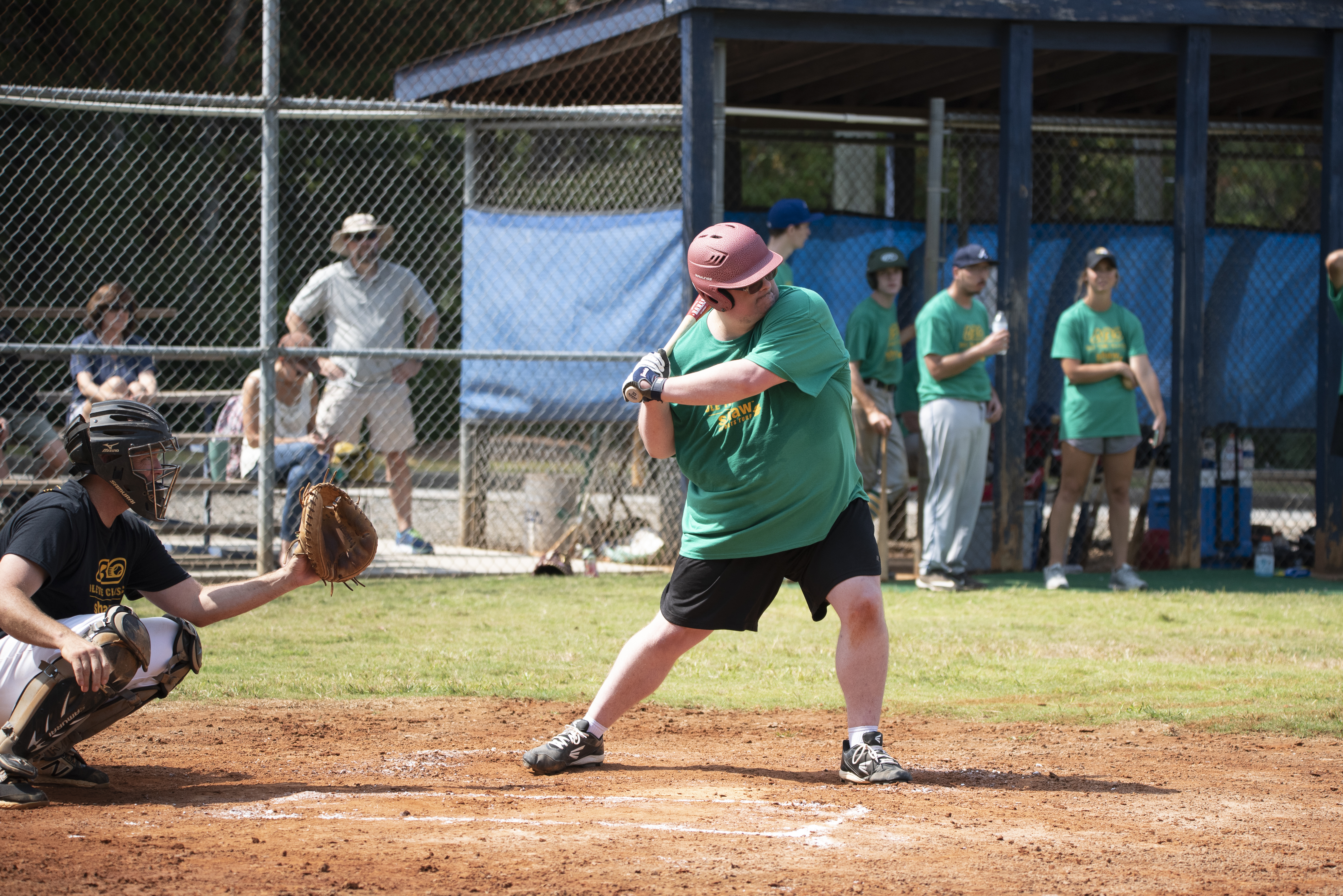 Pictures of authentic baseball for young adults with functional needs