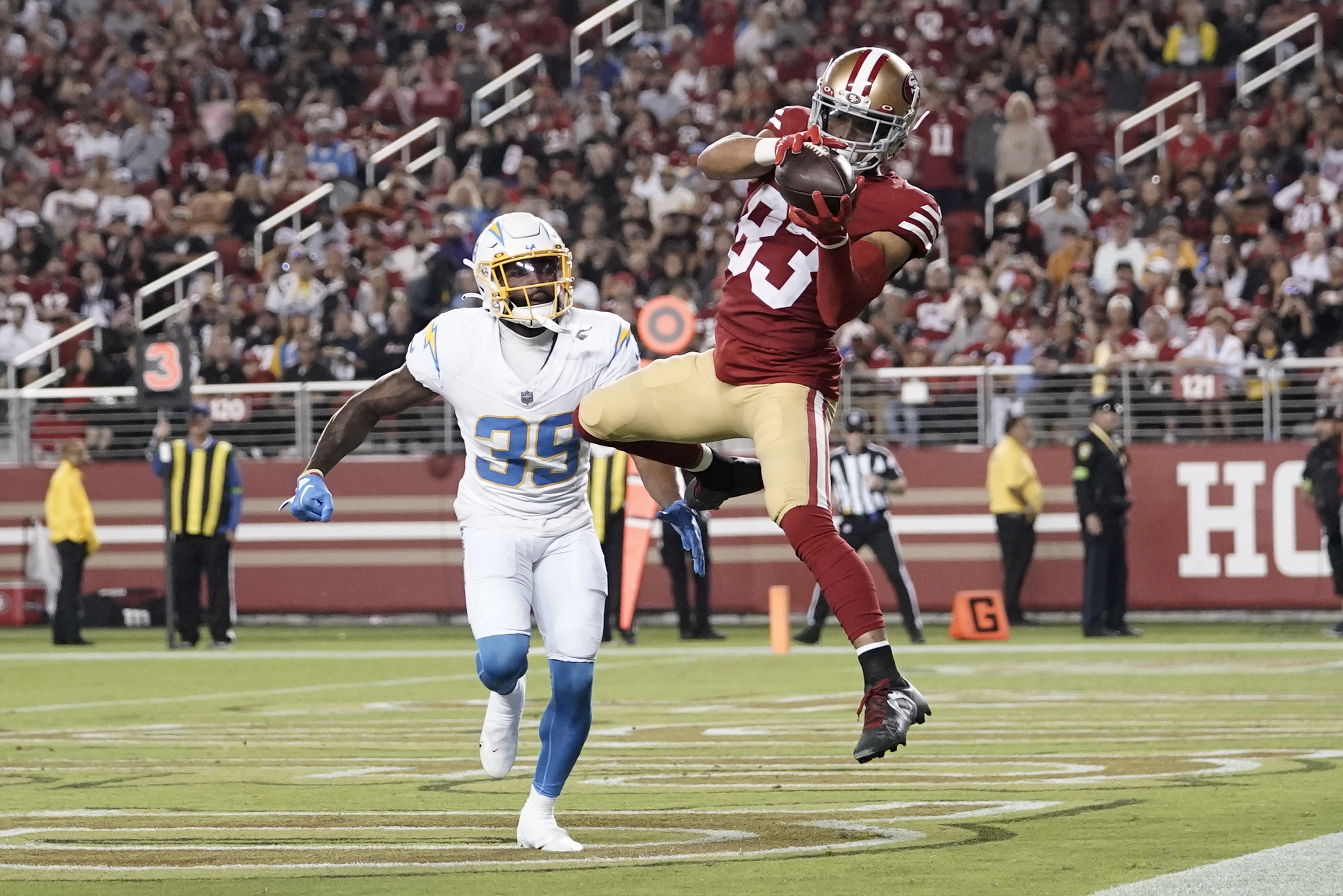 Purdy runs for a TD before Chargers backups roll past 49ers 23-12