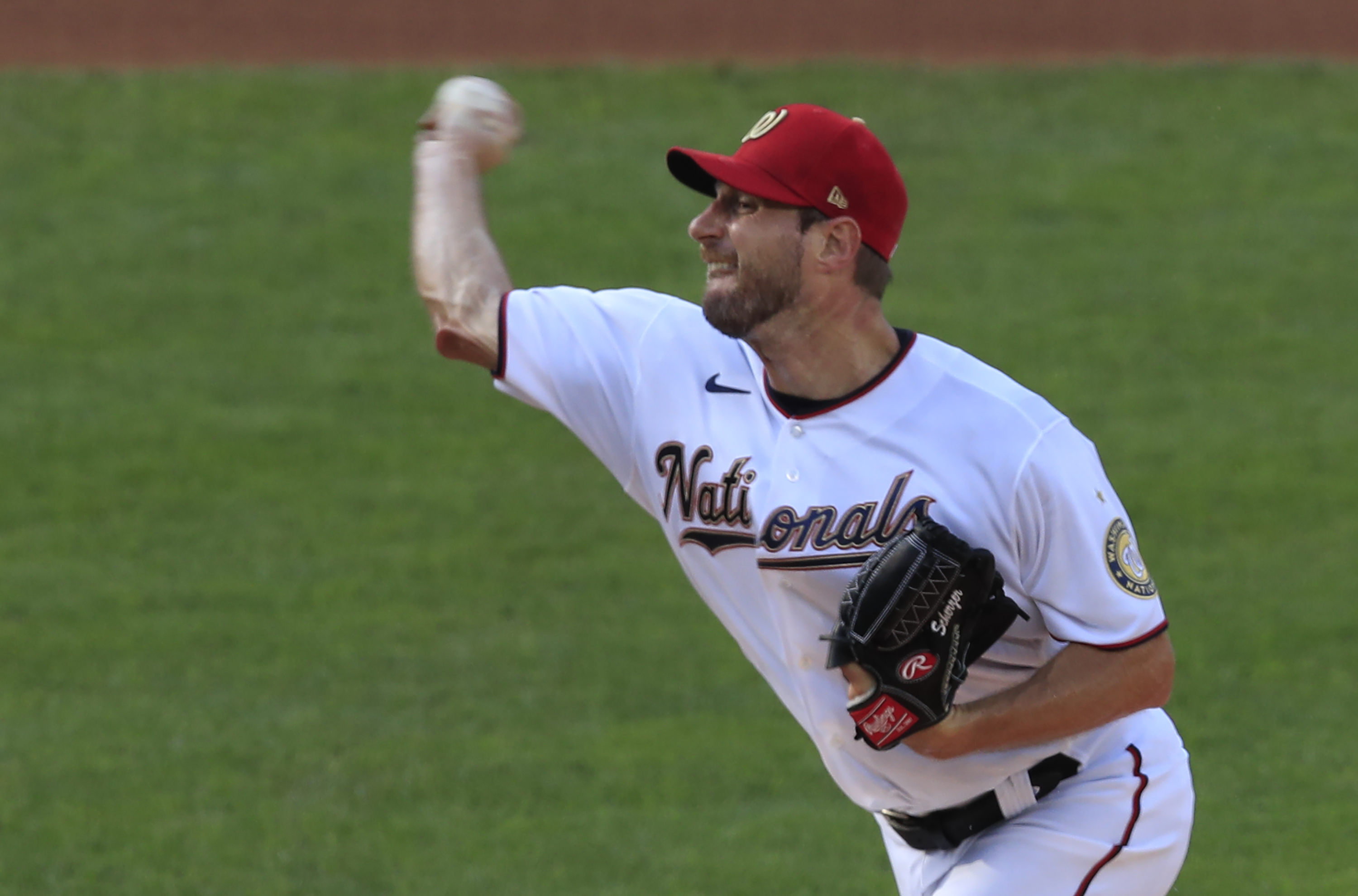 37 STEPHEN STRASBURG Washington Nationals MLB Pitcher Red Throwback Jersey