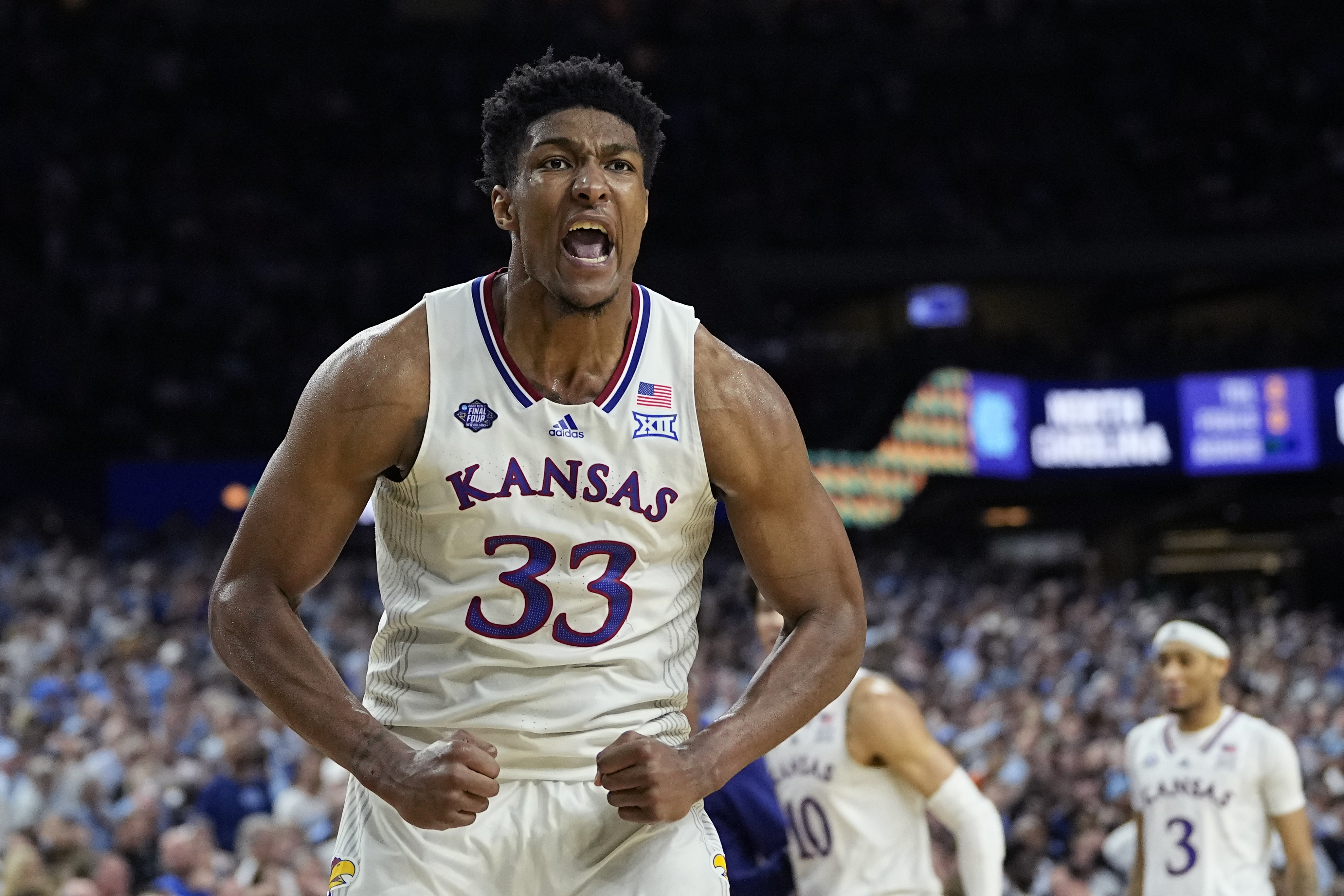 Kansas shoots lights out, handles Villanova 81-65 on the way to the  national title game