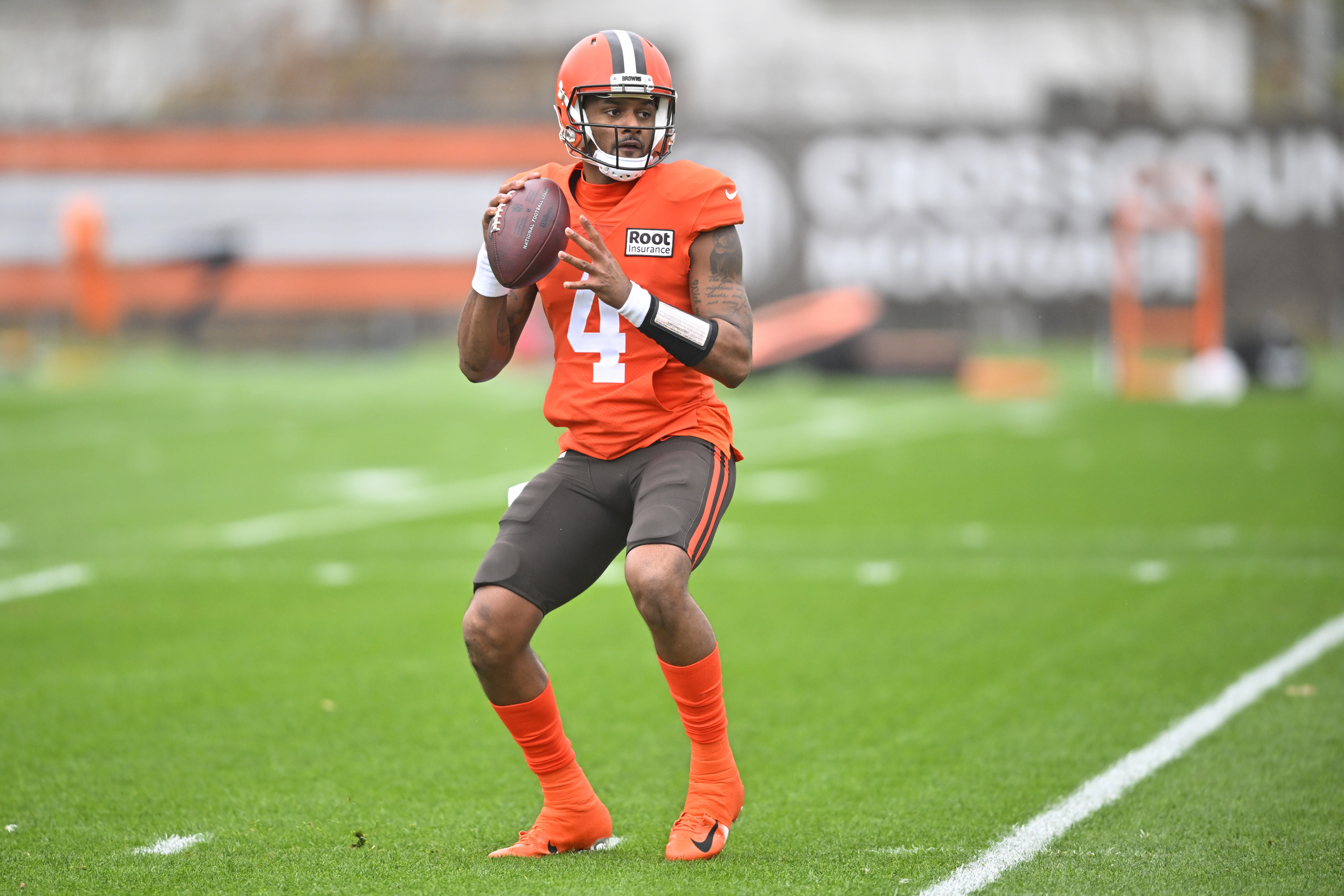 Deshaun Watson practicing, not talking ahead of Browns debut NFL - Bally  Sports