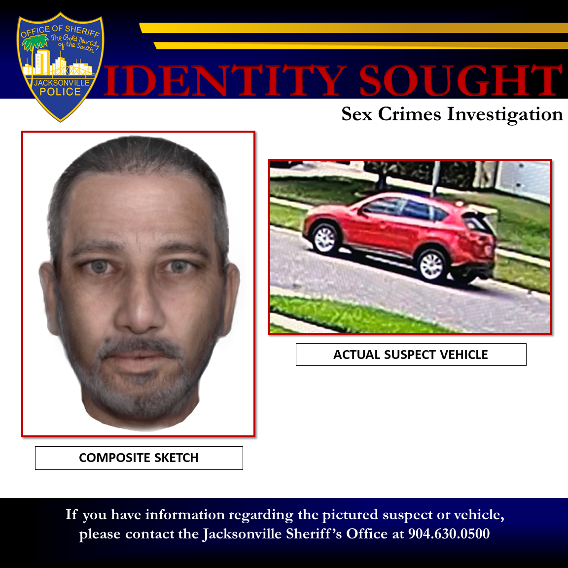 JSO releases sketch of man accused of luring young girls, sexually battering one on Westside