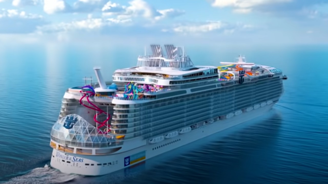 Largest cruise ship ever sets sail on inaugural voyage