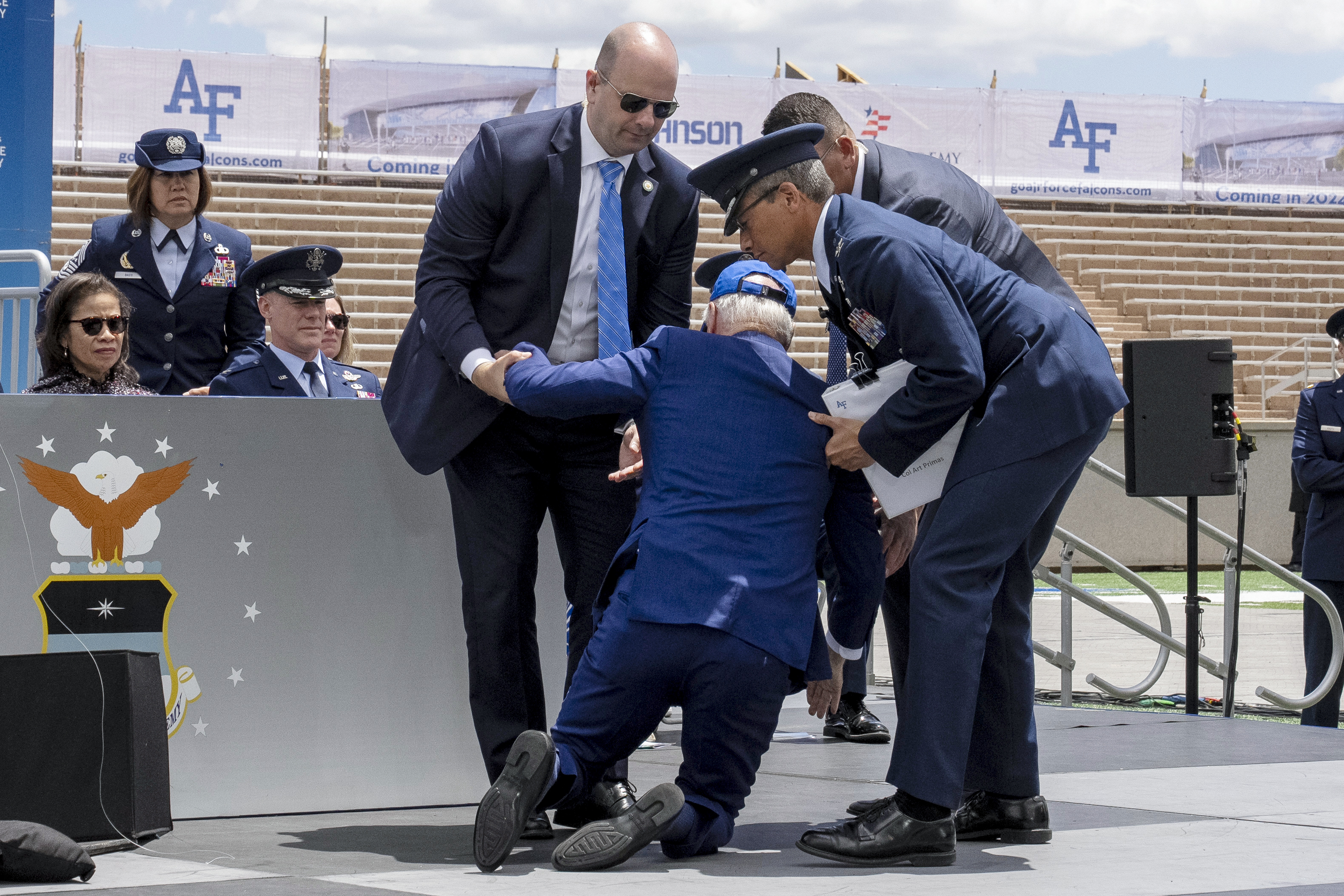 Biden thanks Air Force Academy grads for choosing 'service over self'