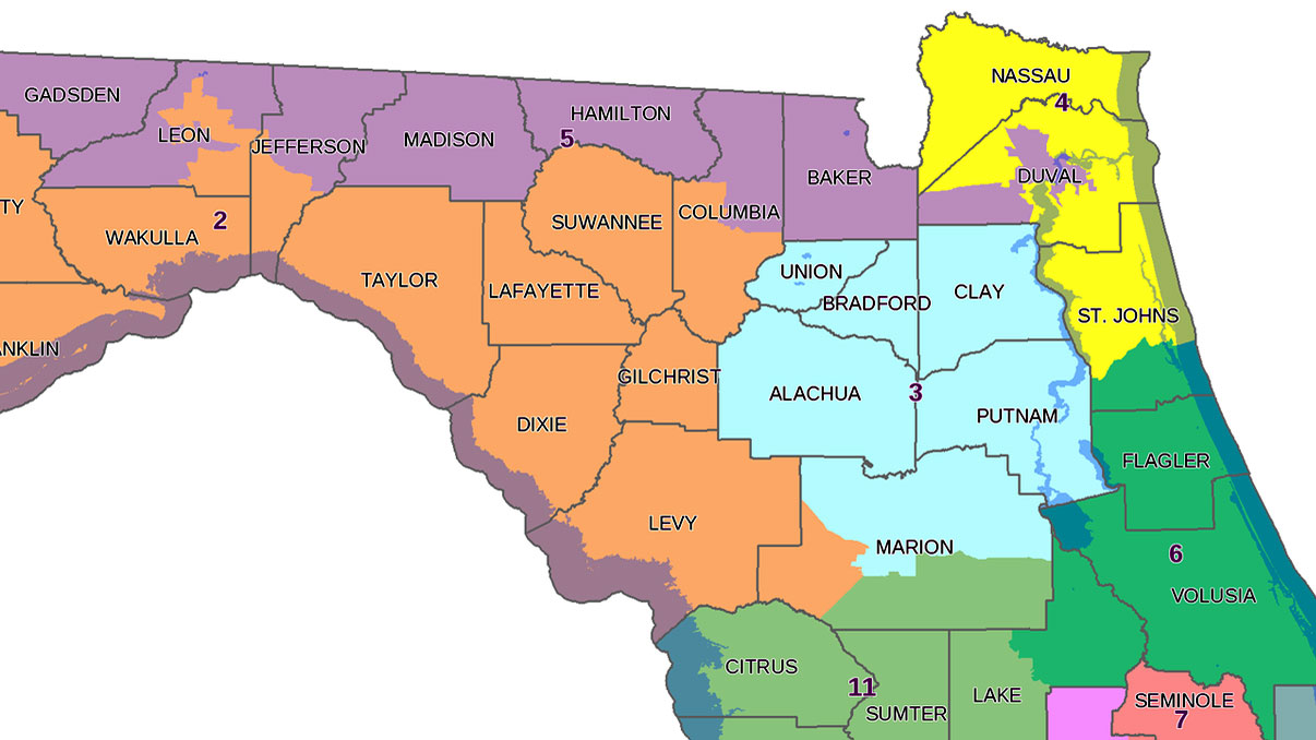 Florida Congressional Districts Map 2024 Janey Lisbeth