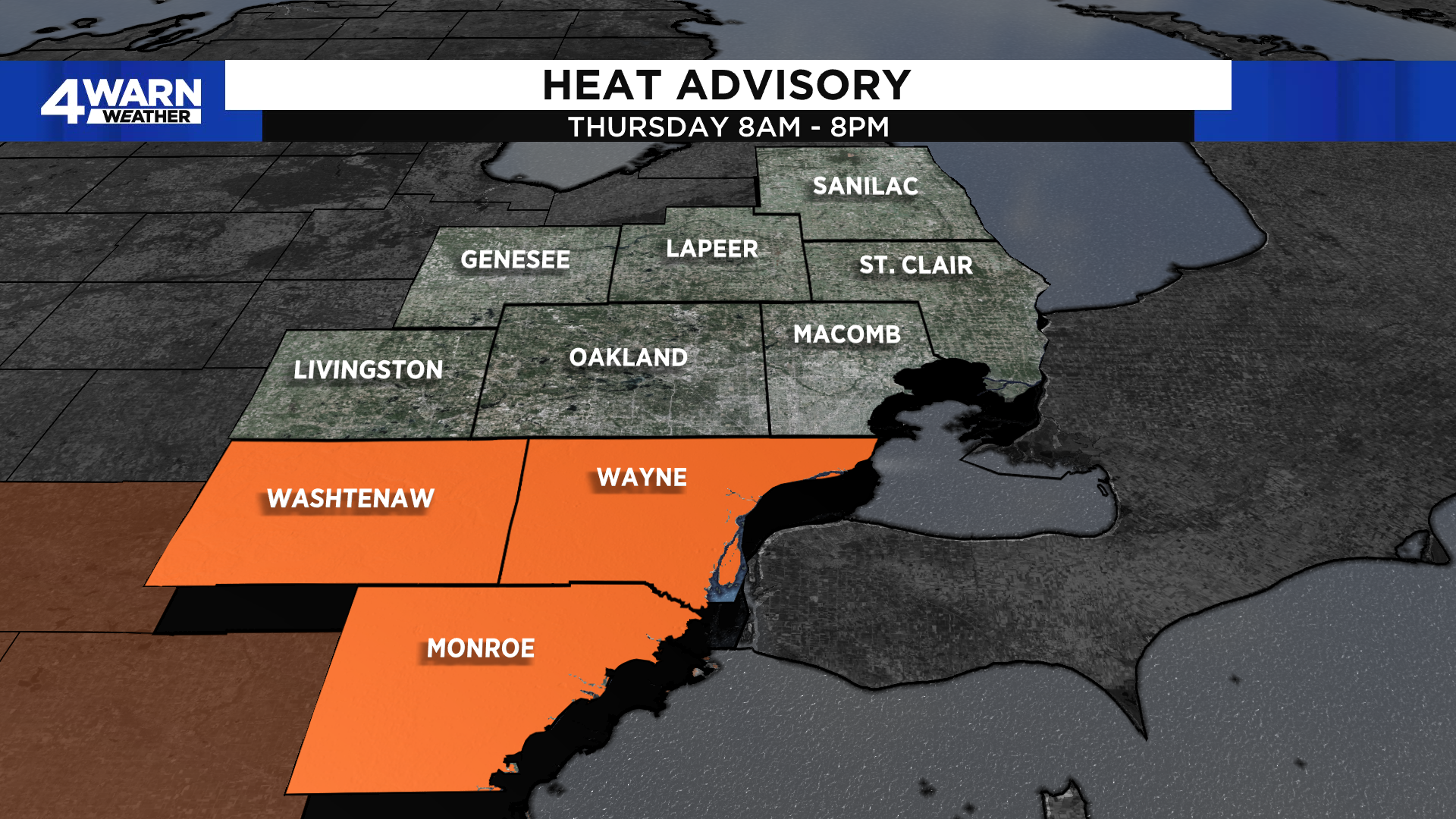 Heat Advisories in Effect