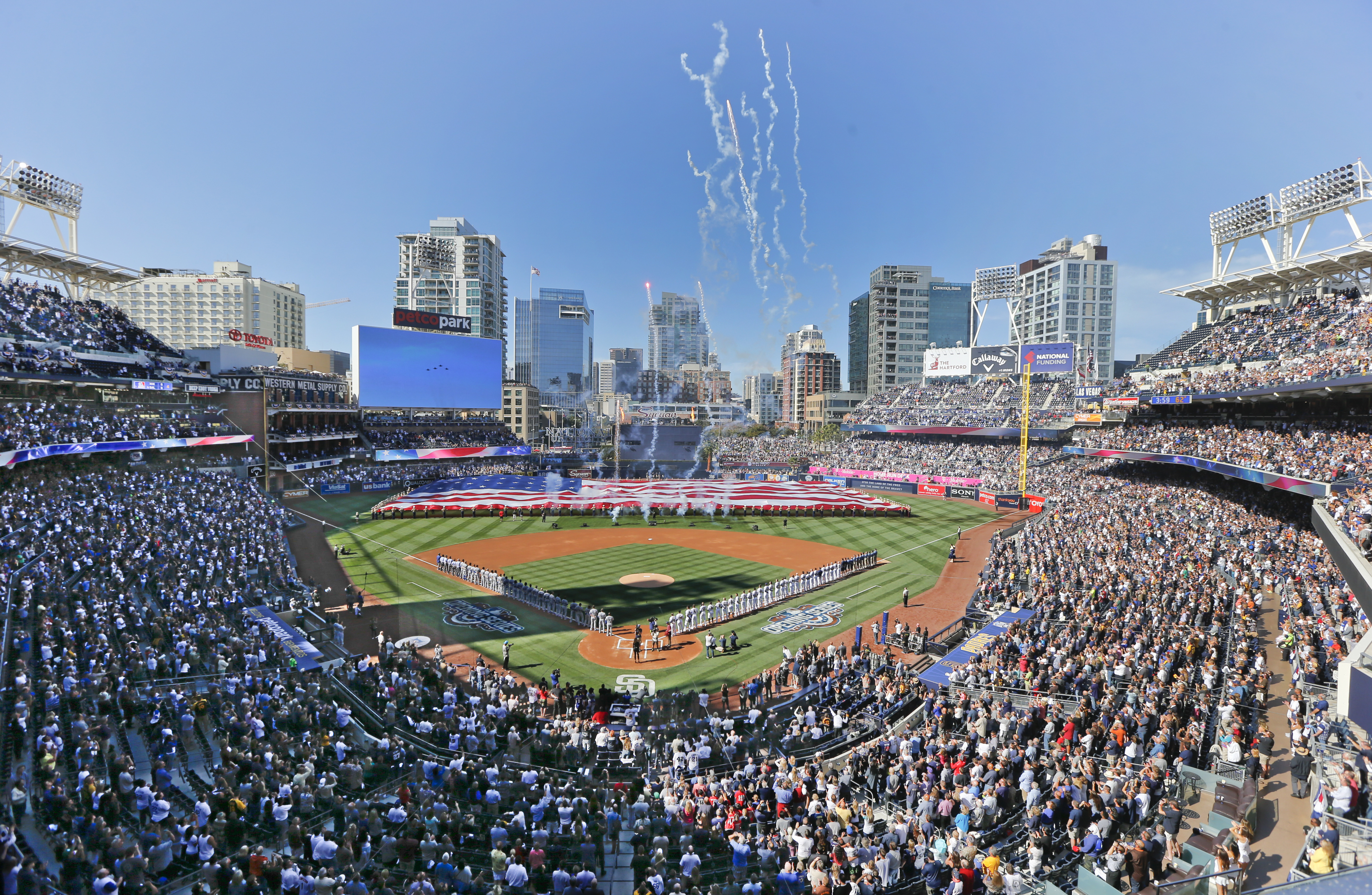 The Latest: Padres hoping to have 20% capacity for opener