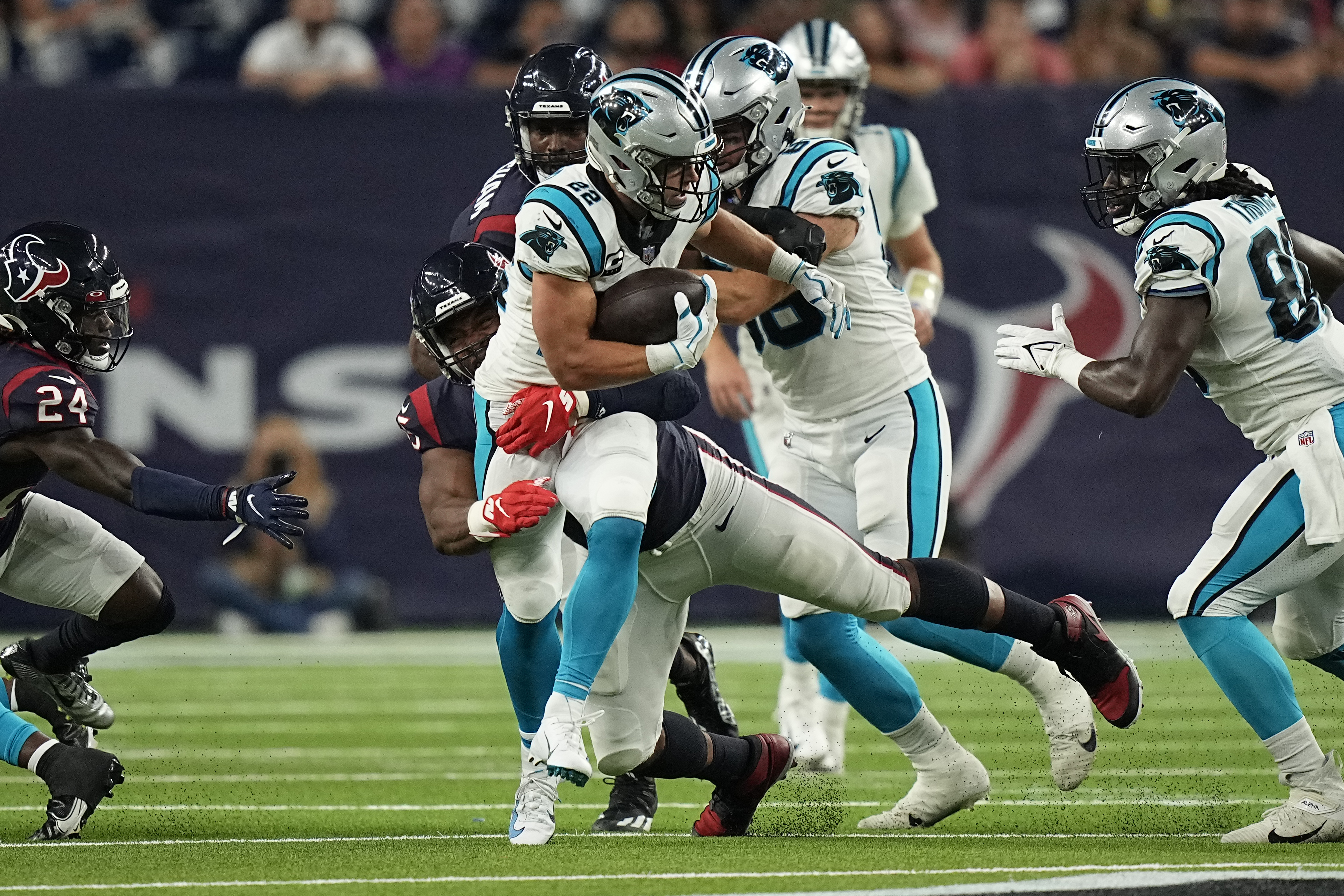 Carolina Panthers 24-9 Houston Texans: Christian McCaffrey exits Panthers  win with hamstring injury, NFL News