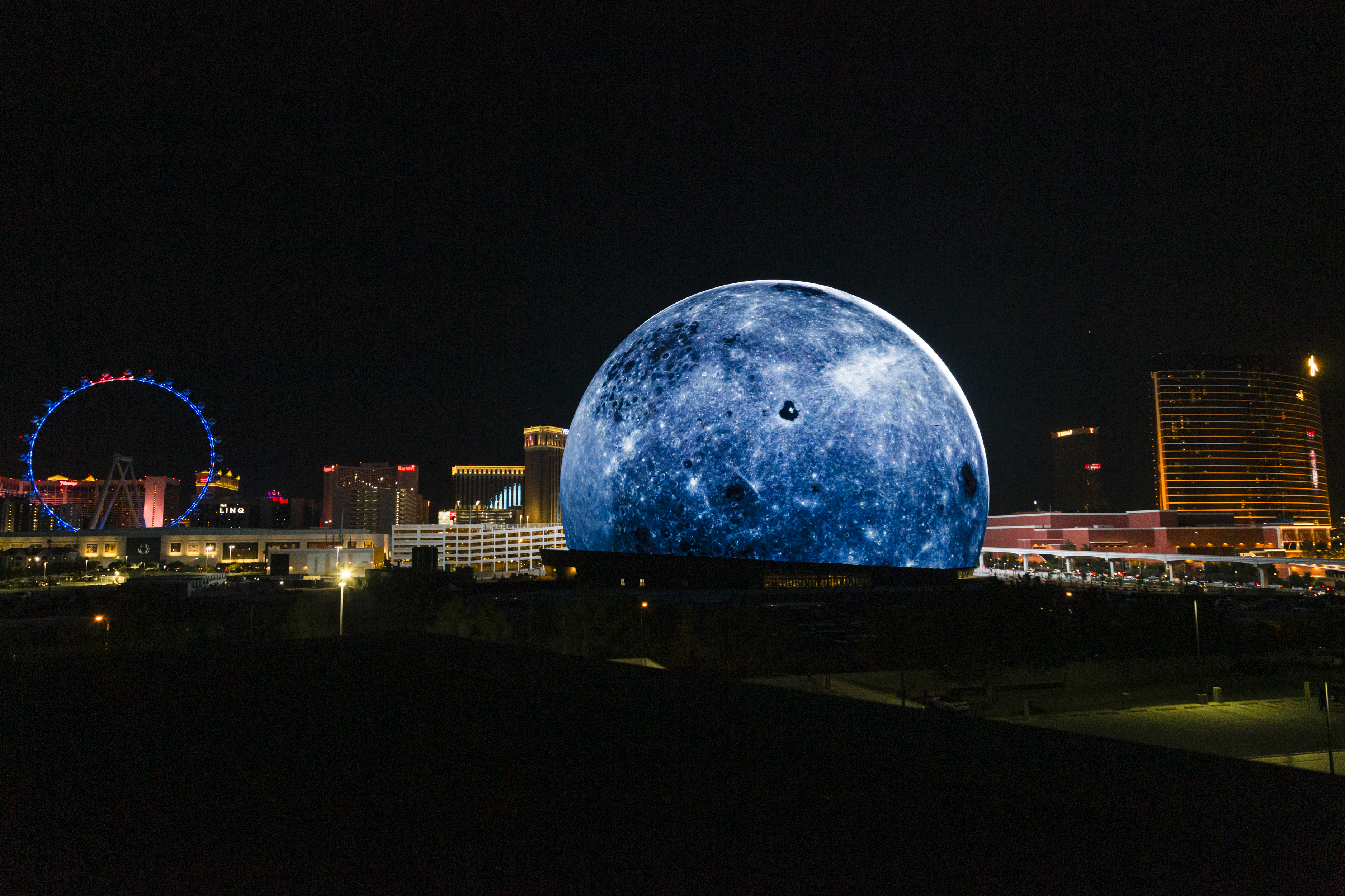 Las Vegas Issues on X: The sphere is now a giant basketball