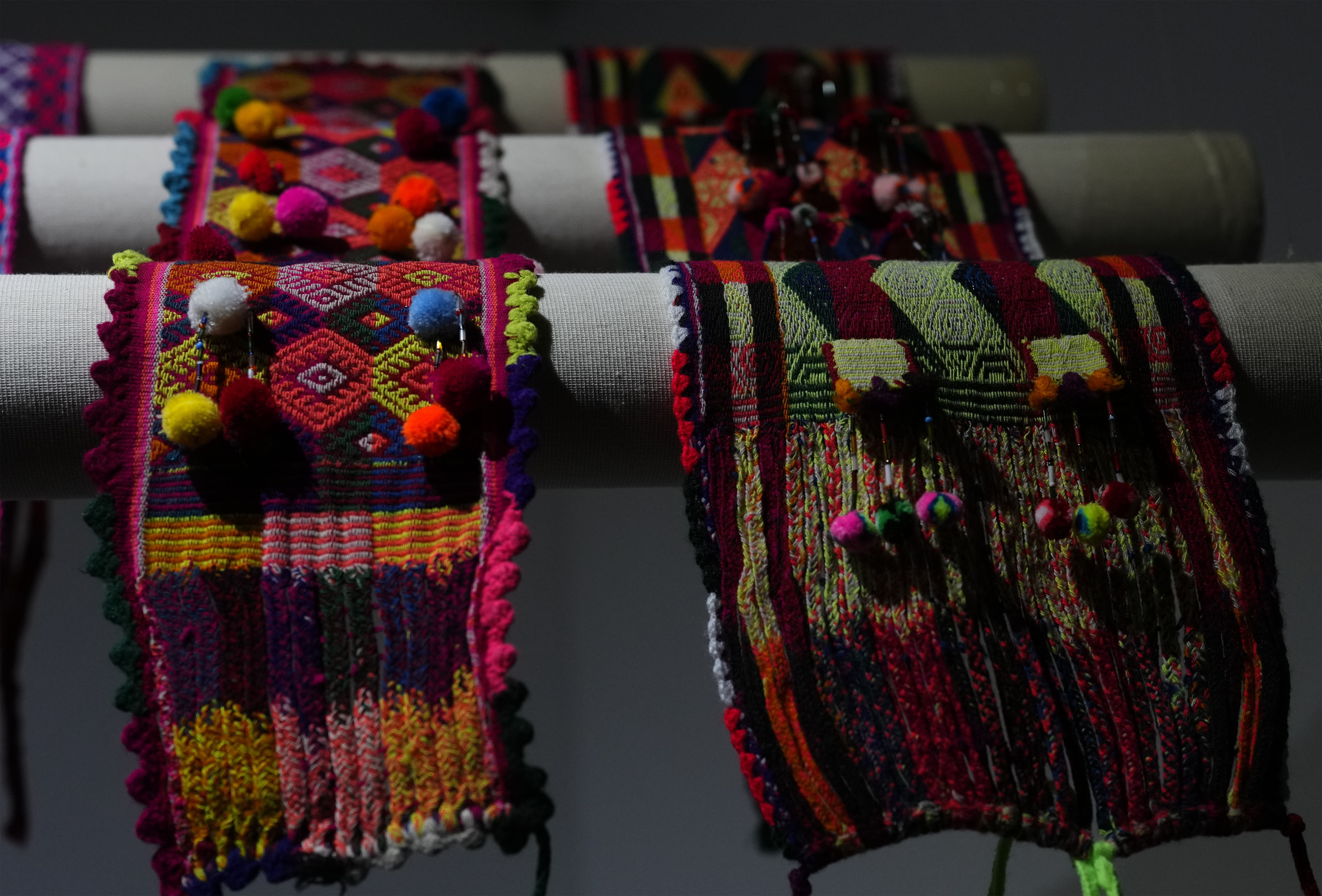 Authenitc Bolivian CHUMPI faja/girdle, Indigenous Woven Textile 