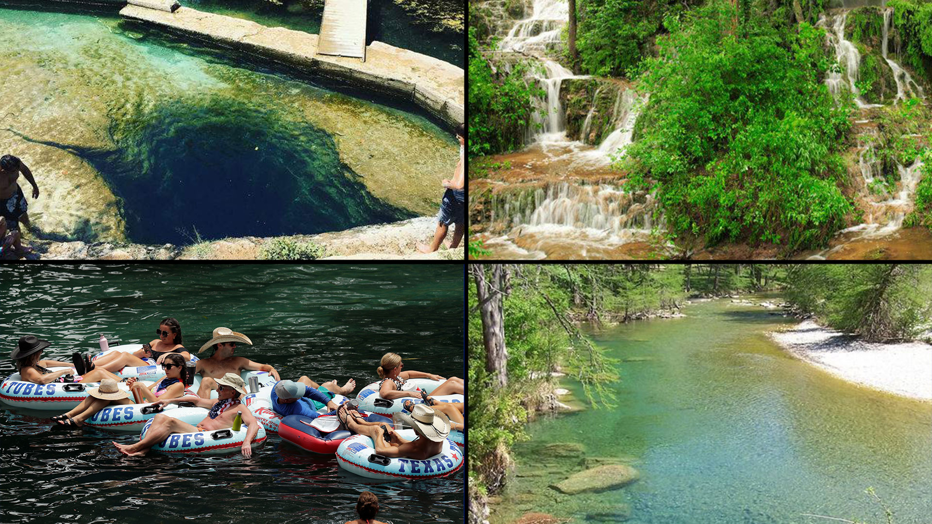 Swimming holes, lakes, rivers and waterfalls