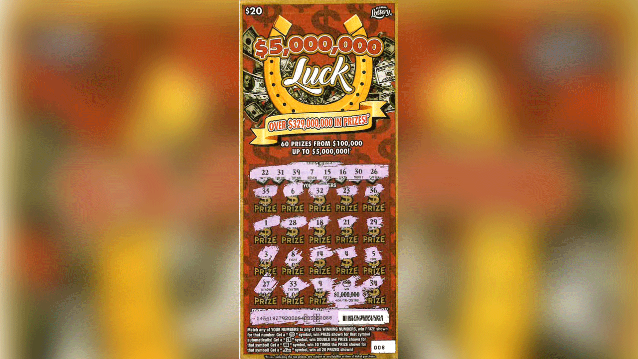 Putnam County man wins $1M prize playing scratch-off game