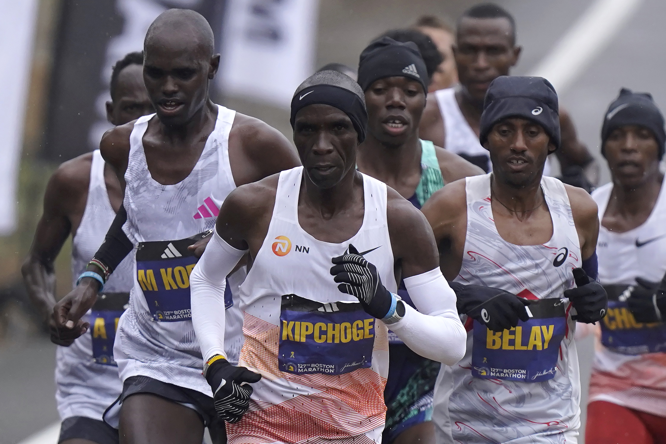 Runners kick off 127th Boston Marathon in Hopkinton