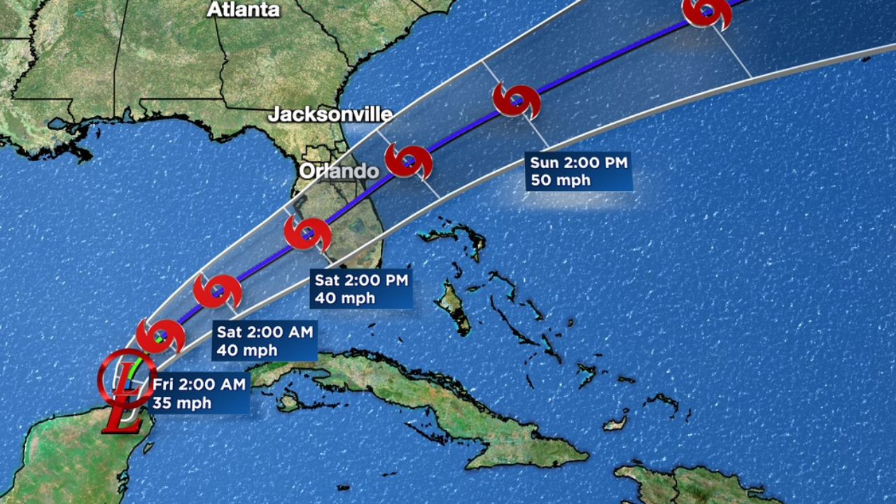 Hurricane warning for parts of Palm Beach County, Treasure Coast