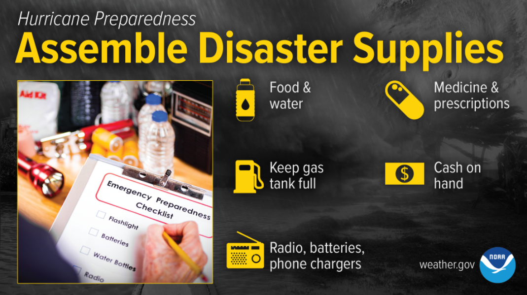 Assemble Disaster Supplies (Hurricane Preparedness)