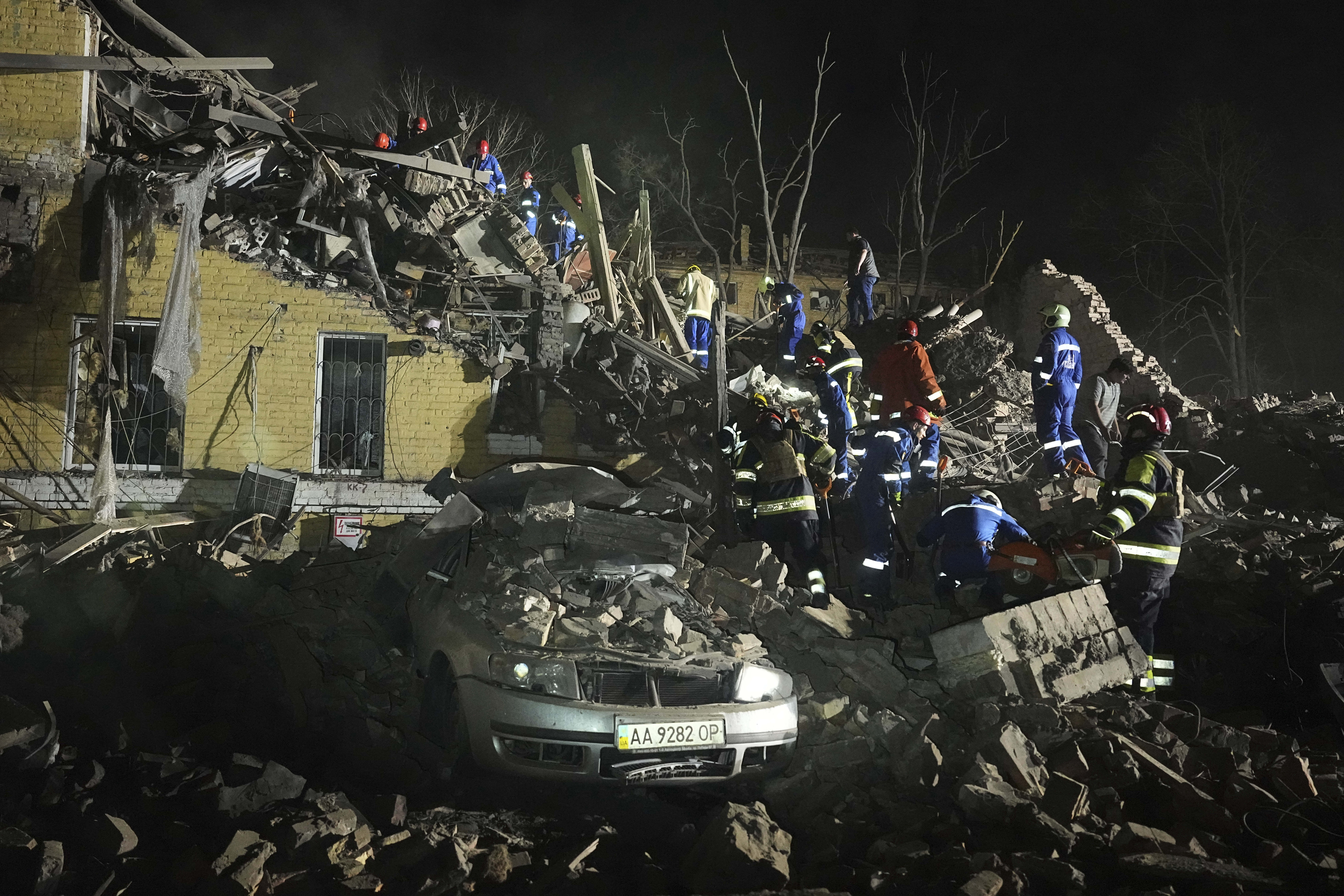 Russian strike on Kyiv kills at least 12 in biggest attack on