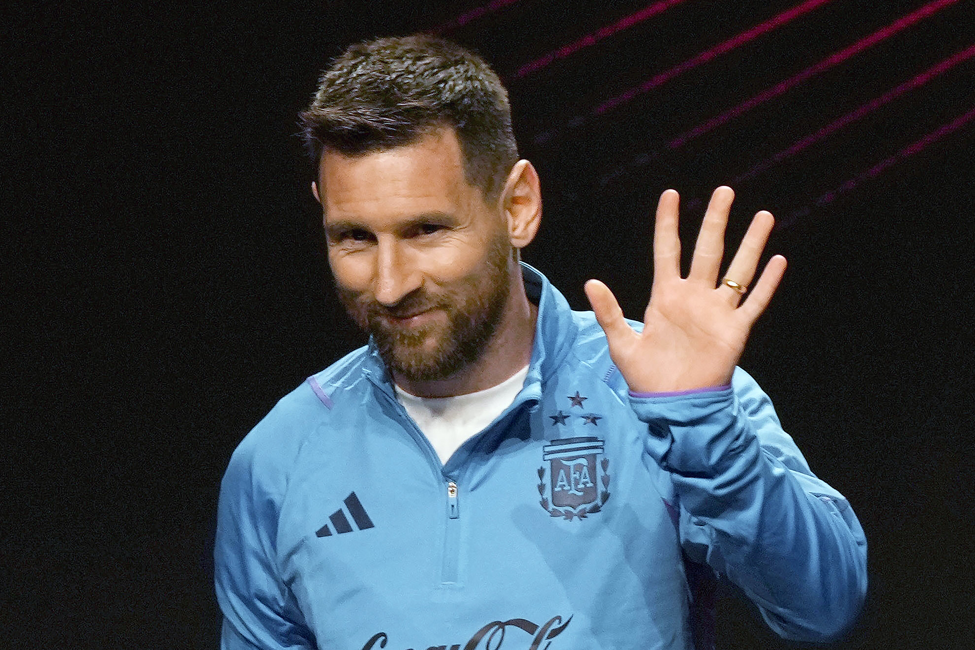 Impossible is coming' - First images of Lionel Messi in Inter Miami kit  emerge at adidas store in New York ahead of Argentine's MLS transfer