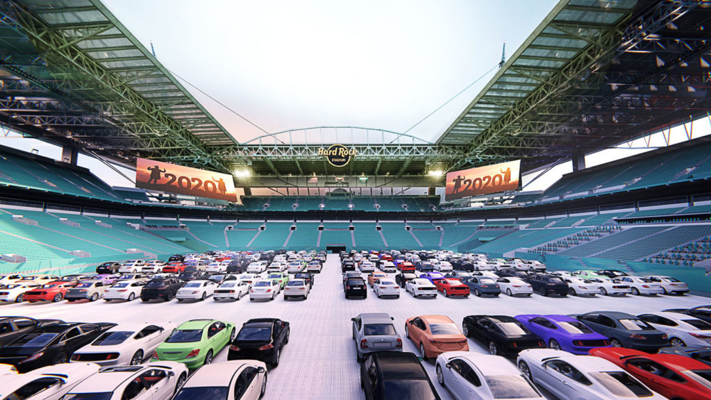 Miami's Hard Rock Stadium To Transform Into Drive-In Theater