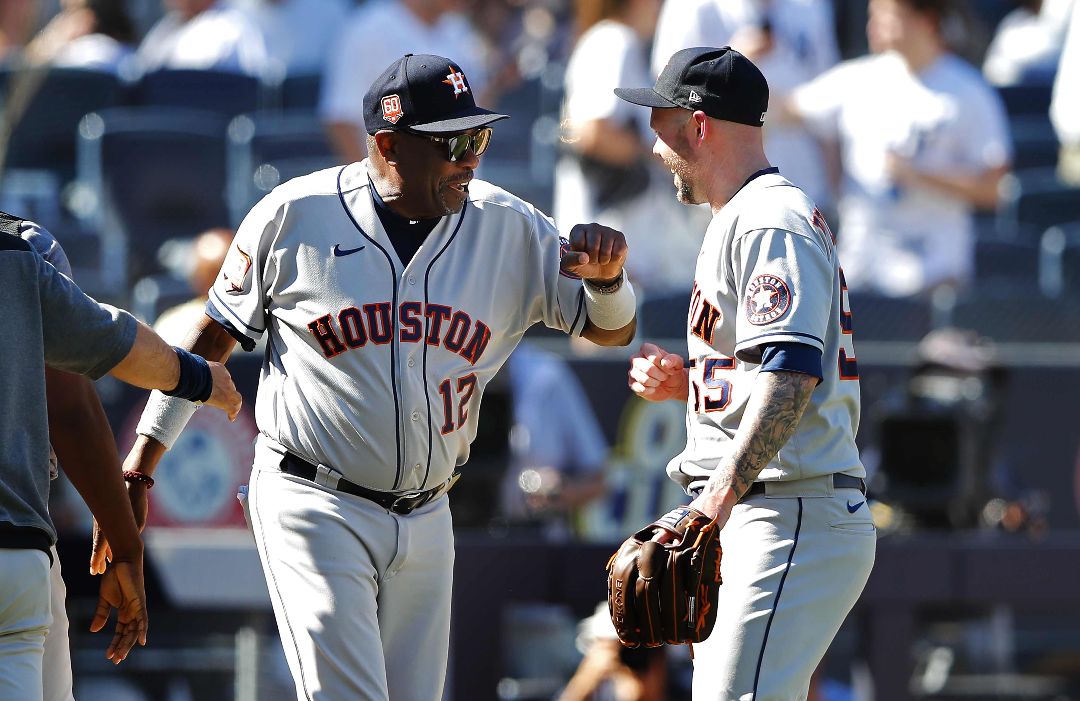 Astros' Javier, bullpen combine to no-hit Yanks in 3-0 win