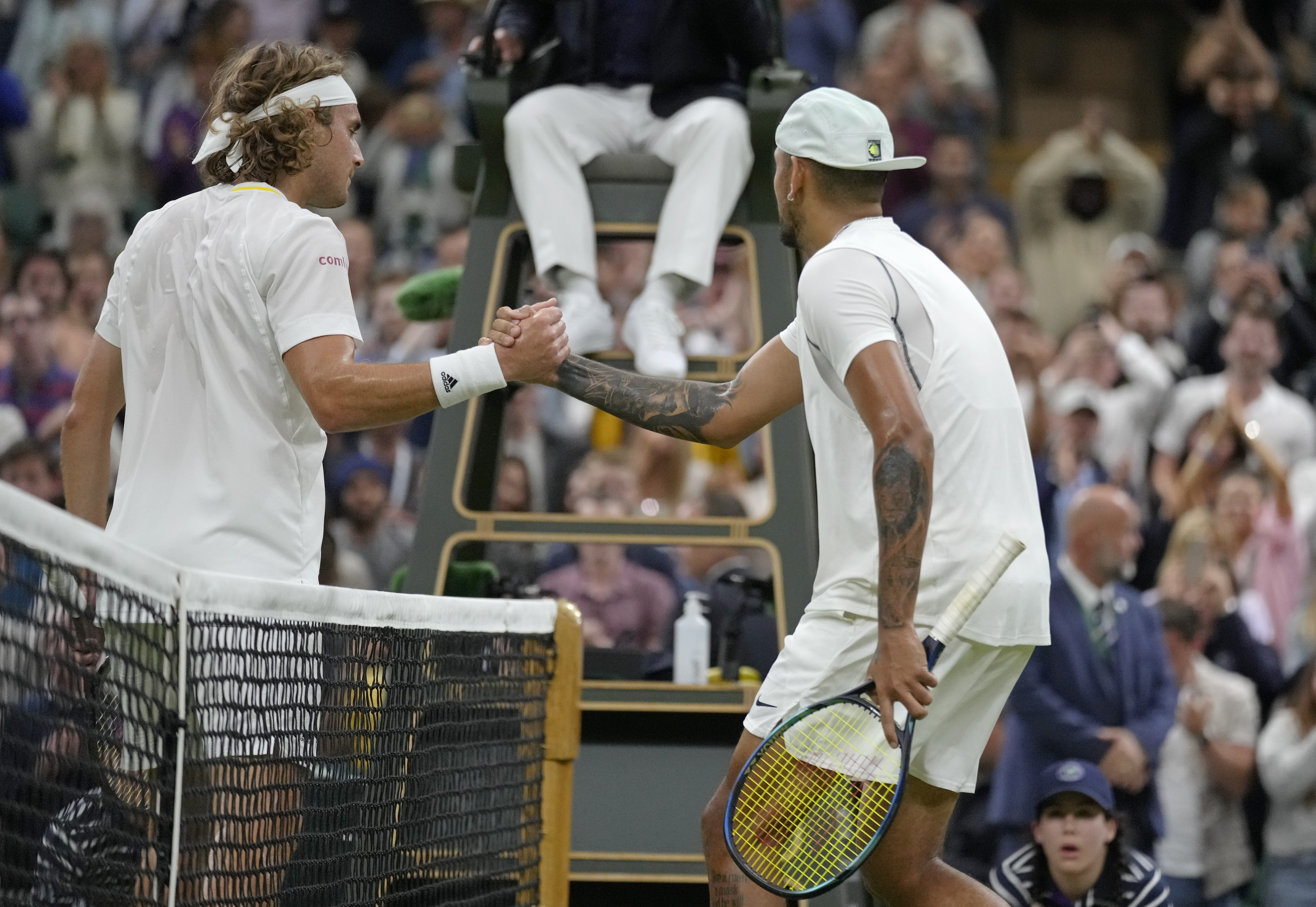Wimbledon updates Tsitsipas gets fined $10K; Kyrgios $4K