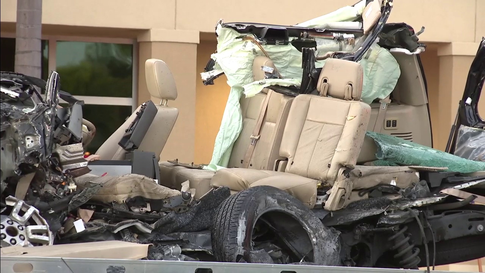 Sunday morning crash in Wilton Manors leaves SUV unrecognizable
