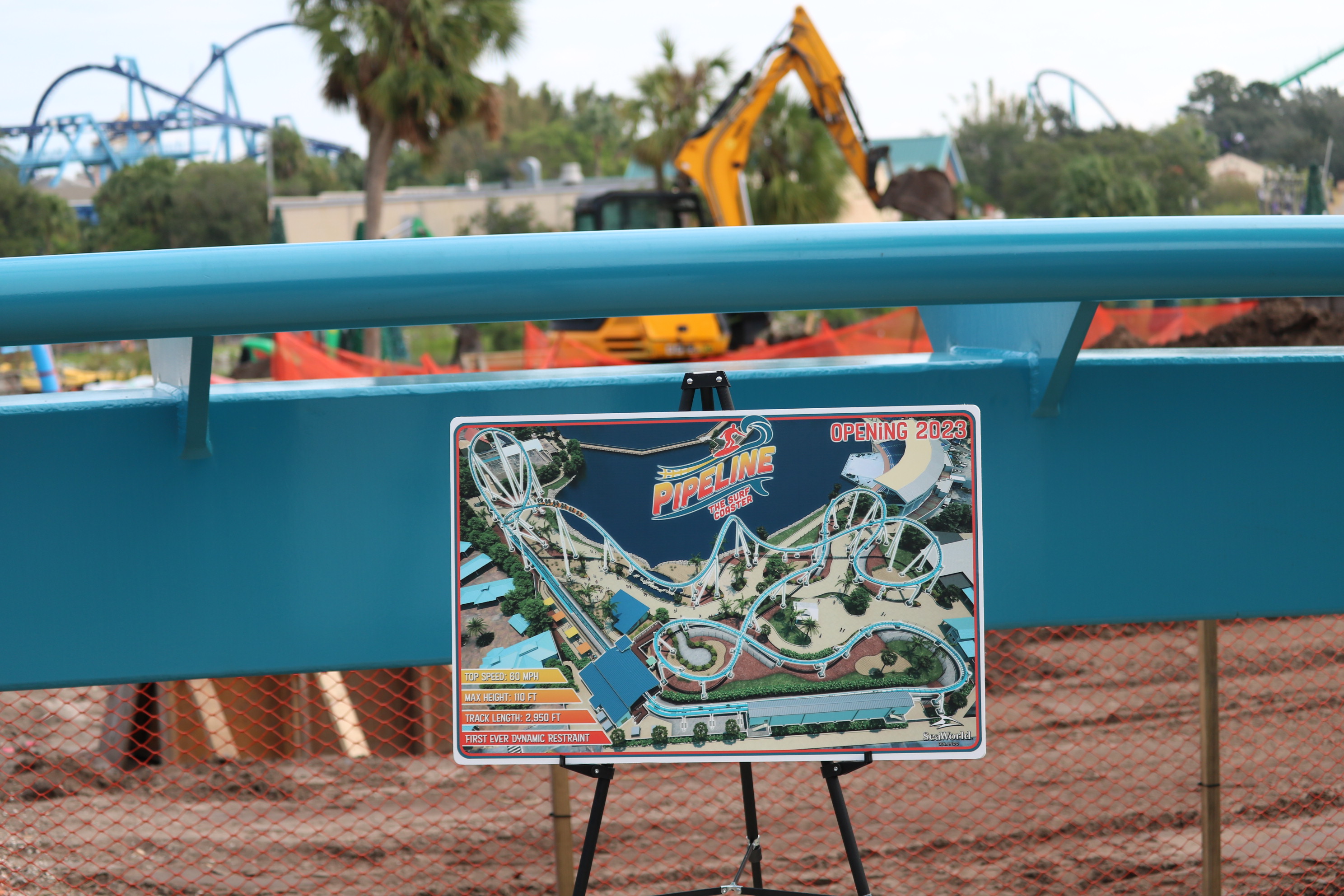 Pipeline: The Surf Coaster! SeaWorld Orlando 2023 Roller Coaster! 